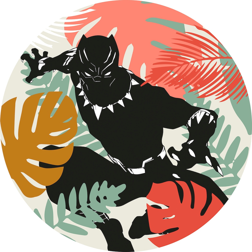 Komar Wandtattoo »Winter Tropics Black Panther« (Set 1 St. Komar Dot) selbstklebend