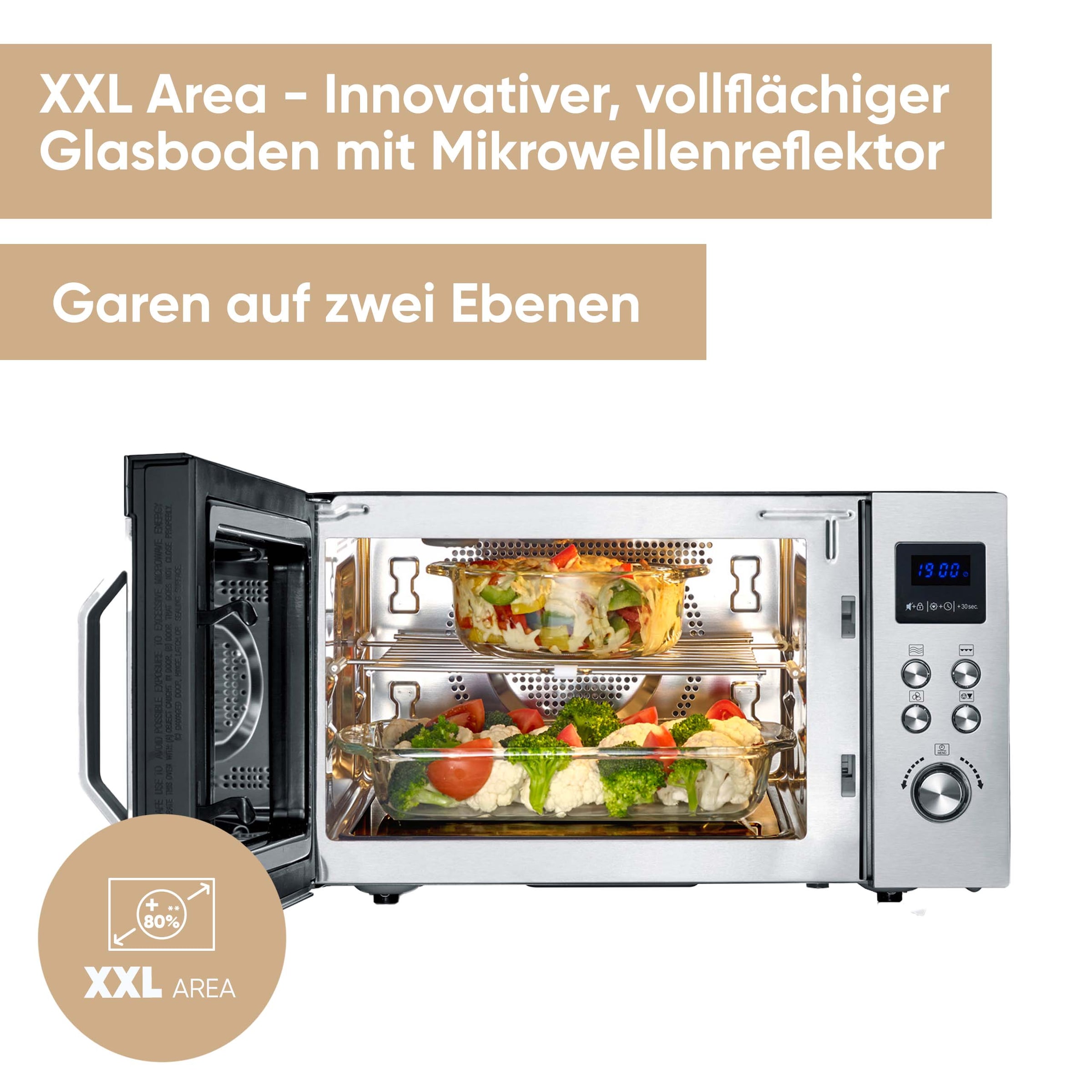 Severin Mikrowelle »MW 7777« Grill | Heißluft | Mikrowelle 900 W mit 8 Automatikprogrammen