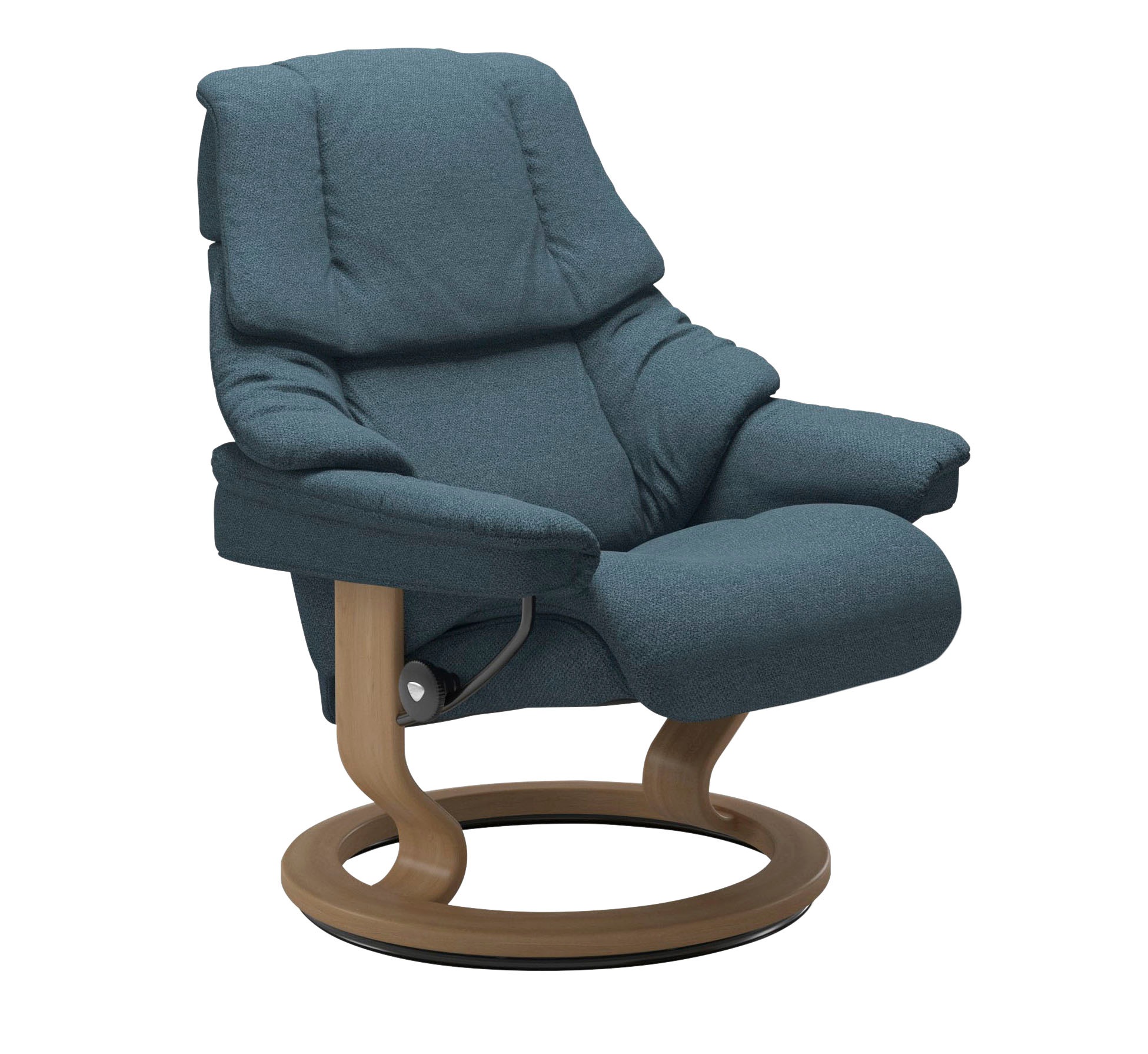 Stressless® Relaxsessel »Reno«, (Set, Relaxsessel mit Hocker), mit Hocker, mit Classic Base, Größe S, M & L, Gestell Eiche