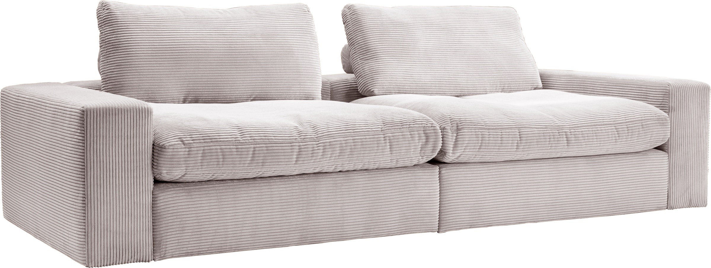 alina Big-Sofa »Sandy«, 266 cm breit und 123 cm tief, in modernem Cordstoff