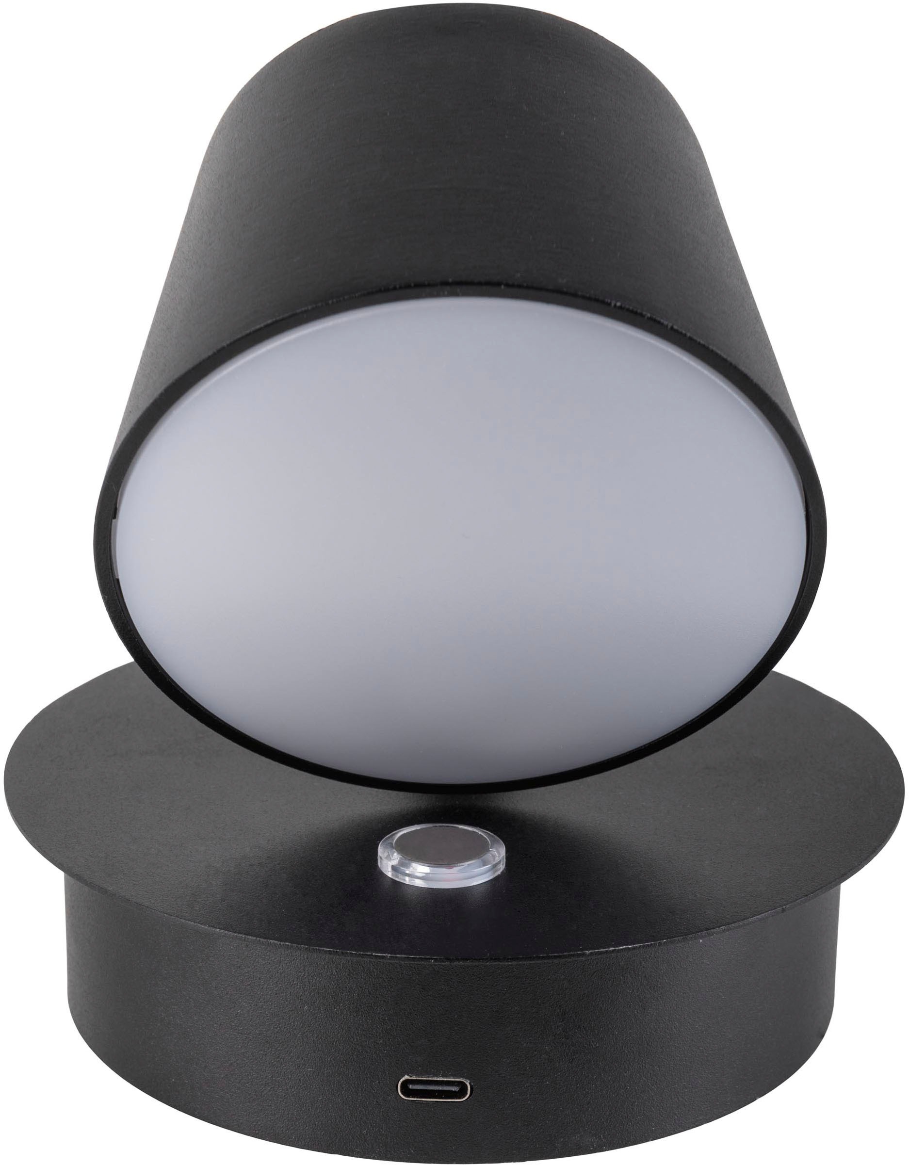näve LED Wandleuchte »Tondo« LED-Modul 1 Stk. Warmweiß magnetisch, Akku Aufladung per USB-C Kabel, dimmbar per touch, Memory