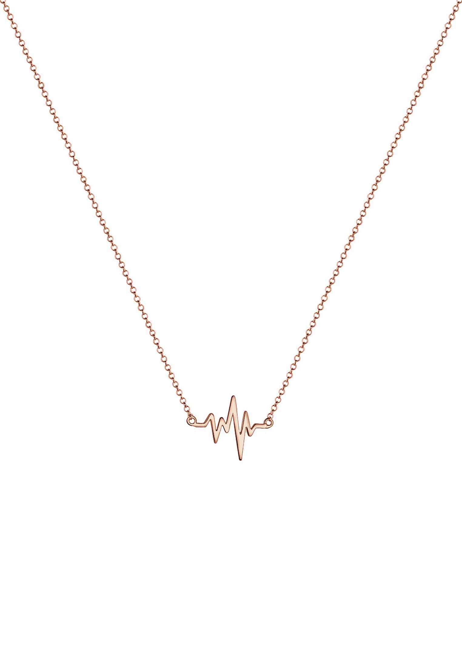 Elli Kette mit Anhänger »Halskette Herzschlag Anhänger Liebe 925 Silber«