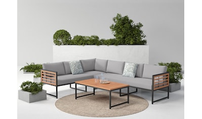 Gartenlounge-Set »Lamia«, (Set, 14 tlg., 2x3er Sofa, 1x Tisch 110x60x42cm, inkl....