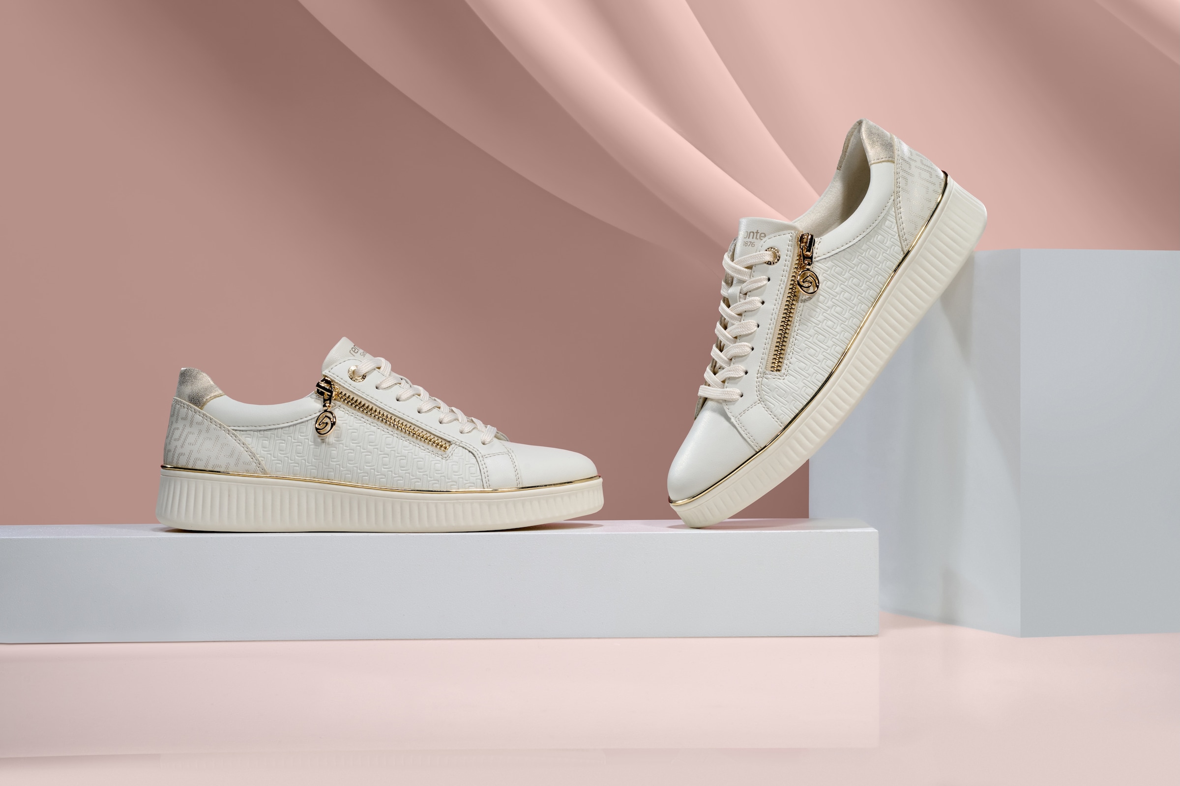 Remonte Plateausneaker, Freizeitschuh, Halbschuh, Schnürerschuh, seitlicher Reißverschluss