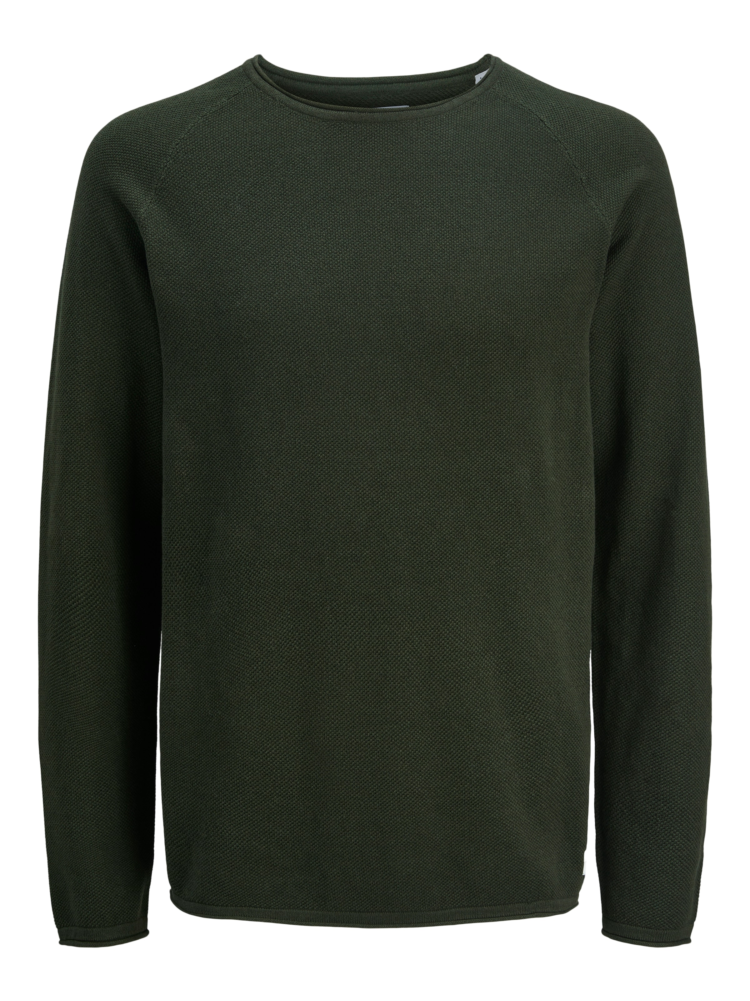 Jack & Jones Rundhalspullover »JJEHILL KNIT CREW NECK NOOS«, mit Strukturstrick
