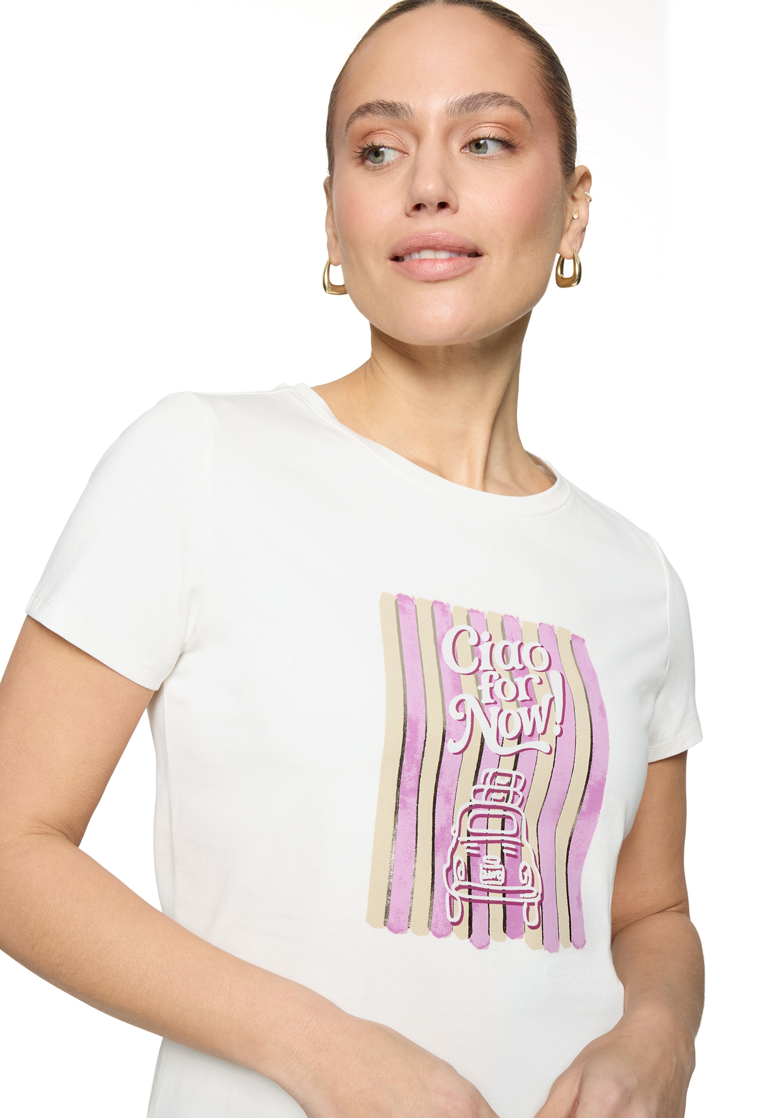Zero Print-Shirt »Printshirt mit Aufdruck«