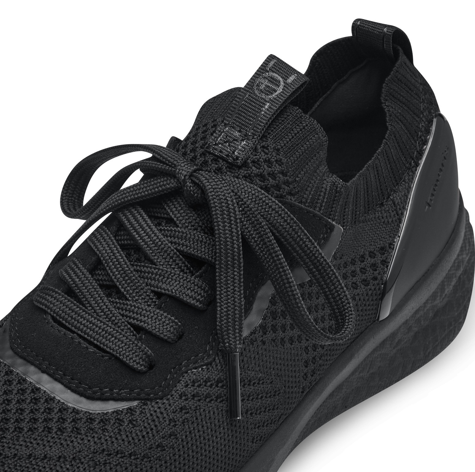 Tamaris Slip-On Sneaker, Freizeitschuh, Halbschuh, Schnürschuh mit aufgesetzer Zierschnürung