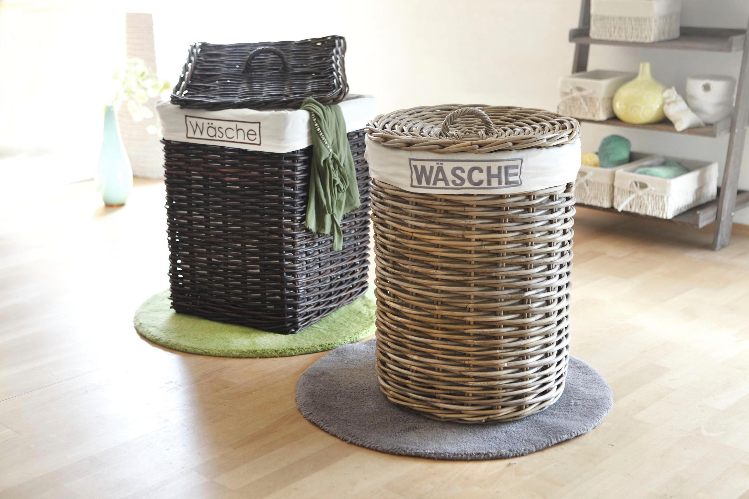 Home affaire Wäschekorb, Rattangeflecht, Höhe 65 cm online kaufen | mit 3  Jahren XXL Garantie