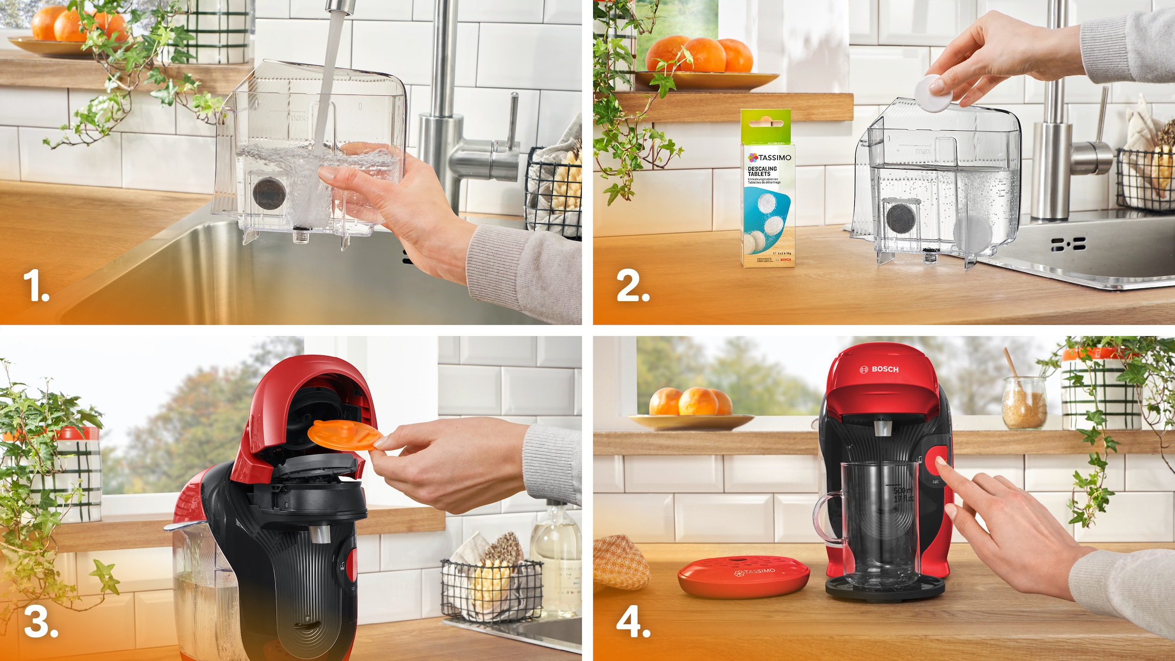 TASSIMO Kapselmaschine »style friendly TAS113E, über 70 Getränke, platzsparend«, nachhaltig, geeignet für alle Tassen, Wassertank 0,7 L, rot/schwarz