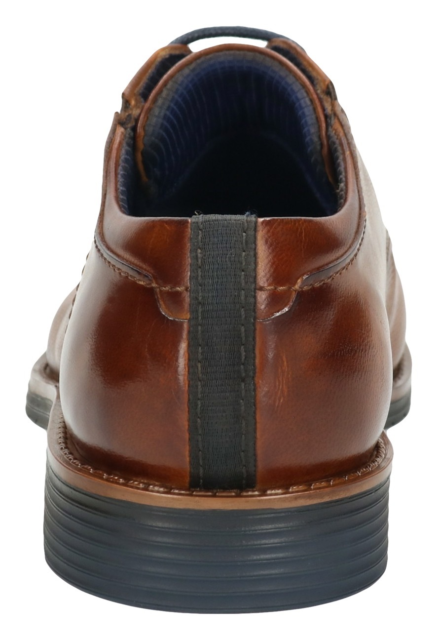 Bugatti Herren Business Halbschuh - Klassische Derby-Schuhe Aus Echtem Leder In Braun