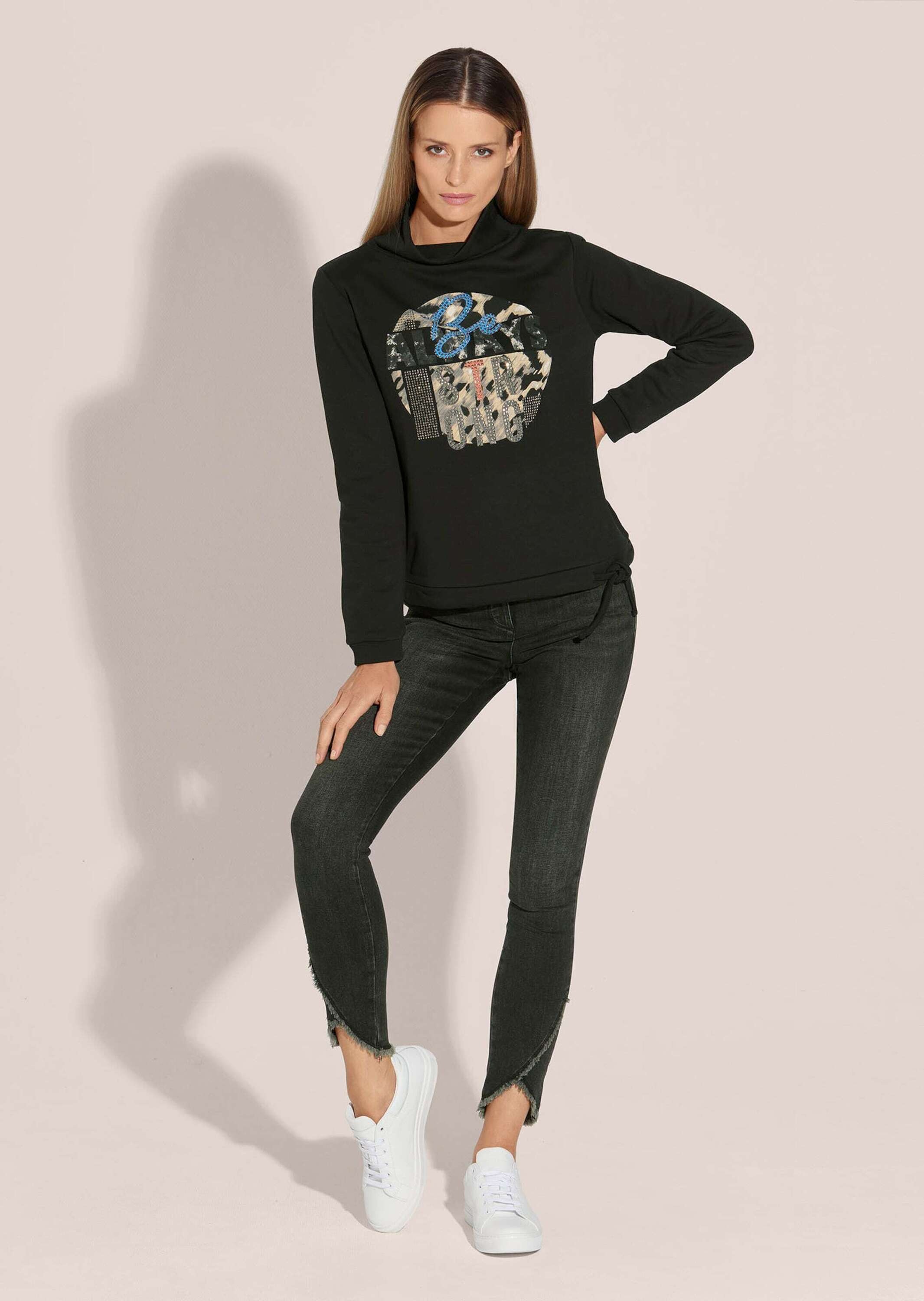 MADELEINE Langarmshirt »Sweatshirt mit PRIVACY-Logo-Print Bedrucktes Sweatshirt mit Glanzakzenten«