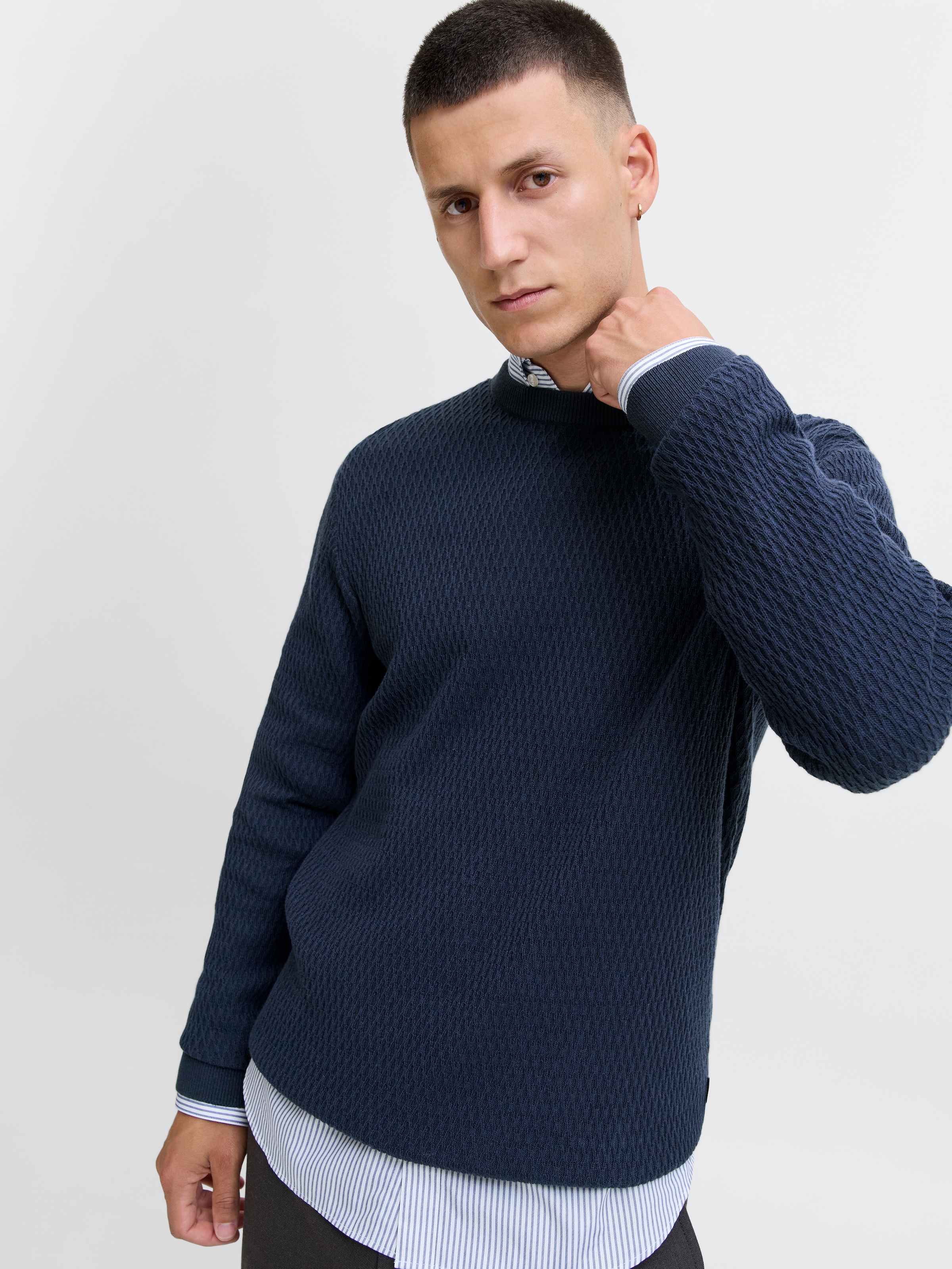 Jack & Jones Strickpullover »JPRBLAREAGAN KNIT CREW NECK«