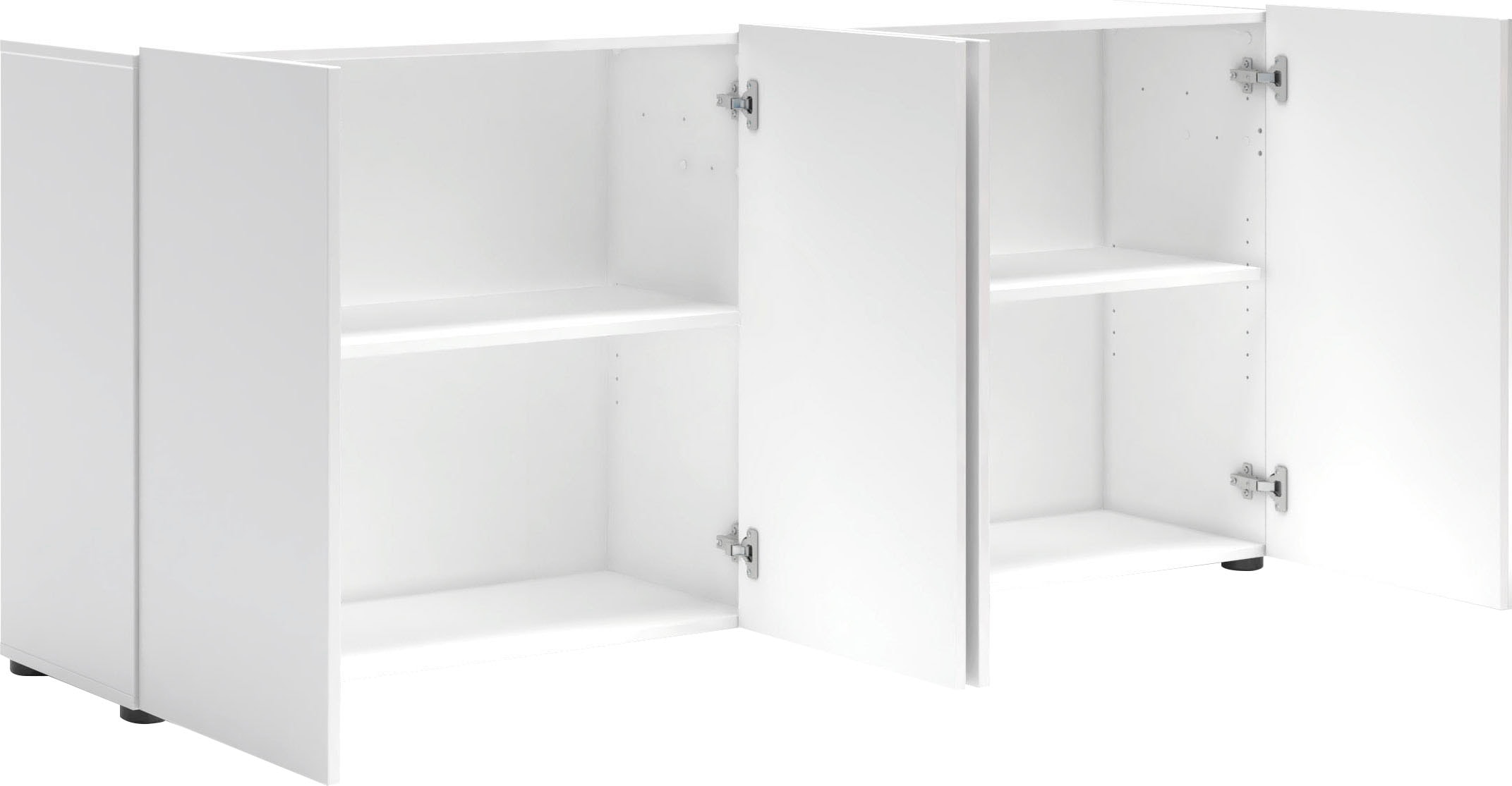 INOSIGN Sideboard »Mister«, Kommode mit 4 Türen, komplett Hochglanz lackiert, Breite 180cm