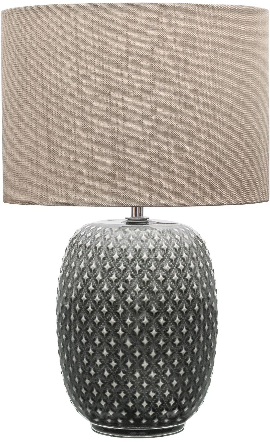 Pauleen Tischleuchte »Pretty Classy max60W 230V Grau, Beige / Keramik, Stoff«, 1 flammig, Leuchtmittel E27 | ohne Leuchtmittel, E27, Grau, Beige / Keramik, Stoff
