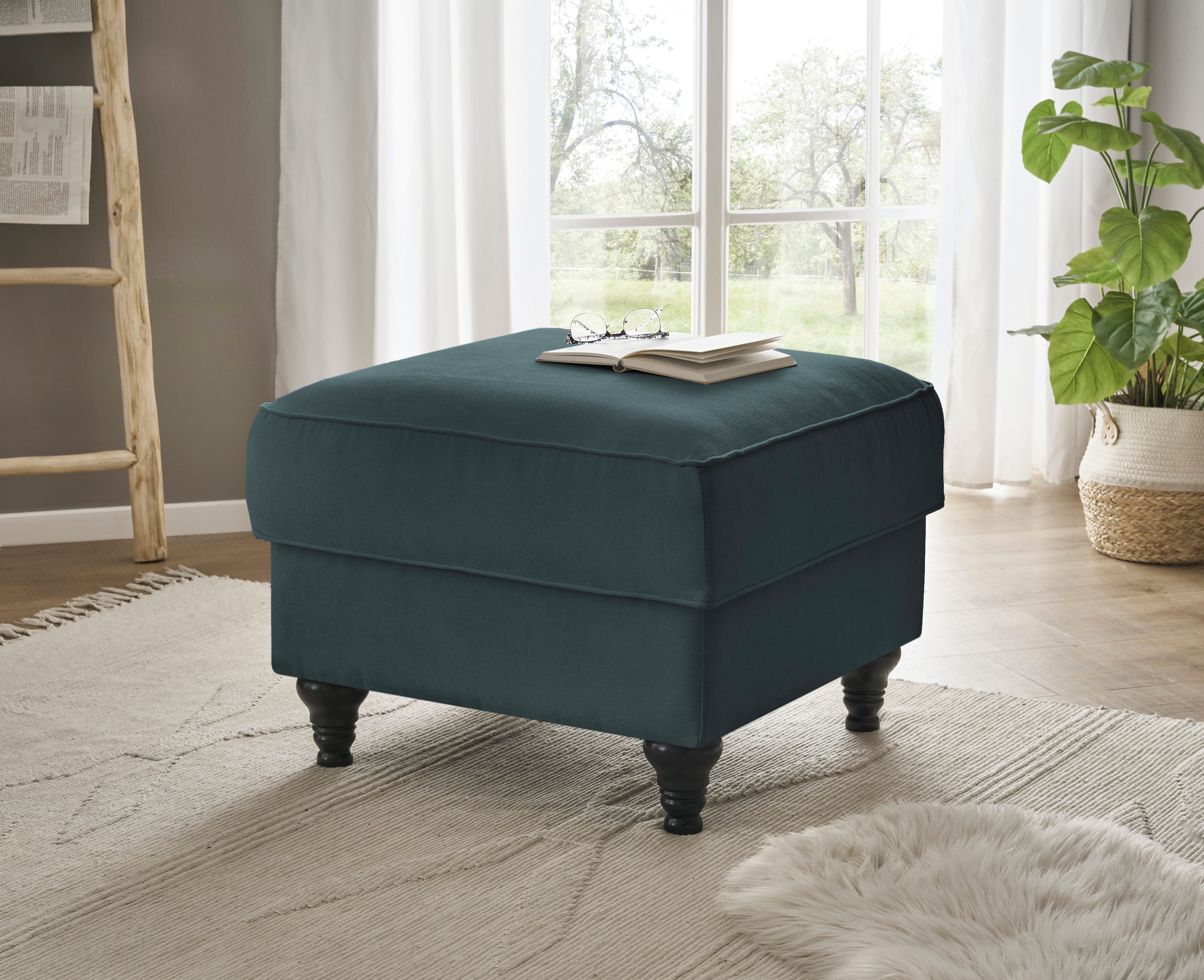 Home affaire Hocker »WESTMINSTER«, mit Federkern-Polsterung