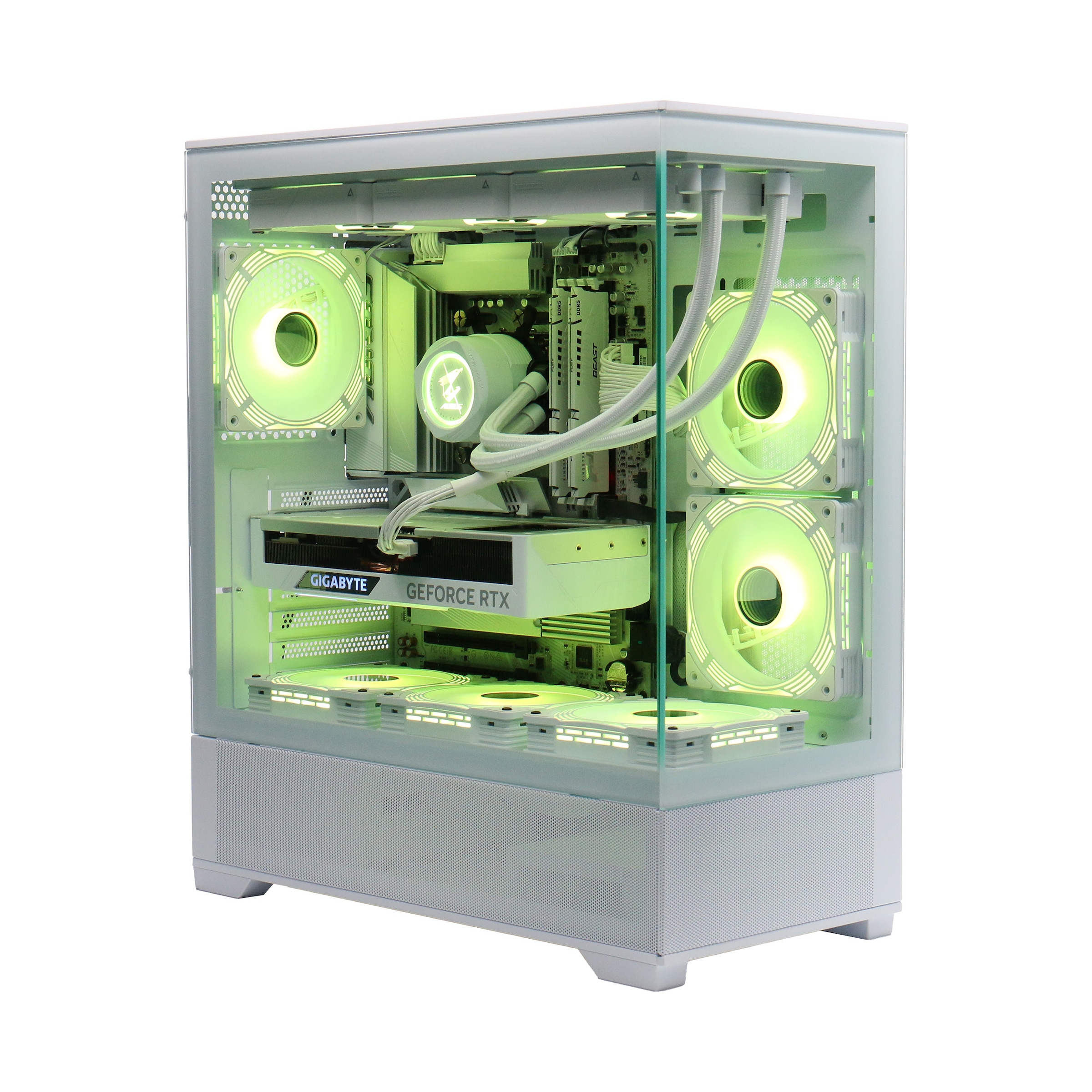 GAMEMAX Gaming-PC »ICE 7351«, DDR5 RAM, PCIe SSD Gen4, Windows 11