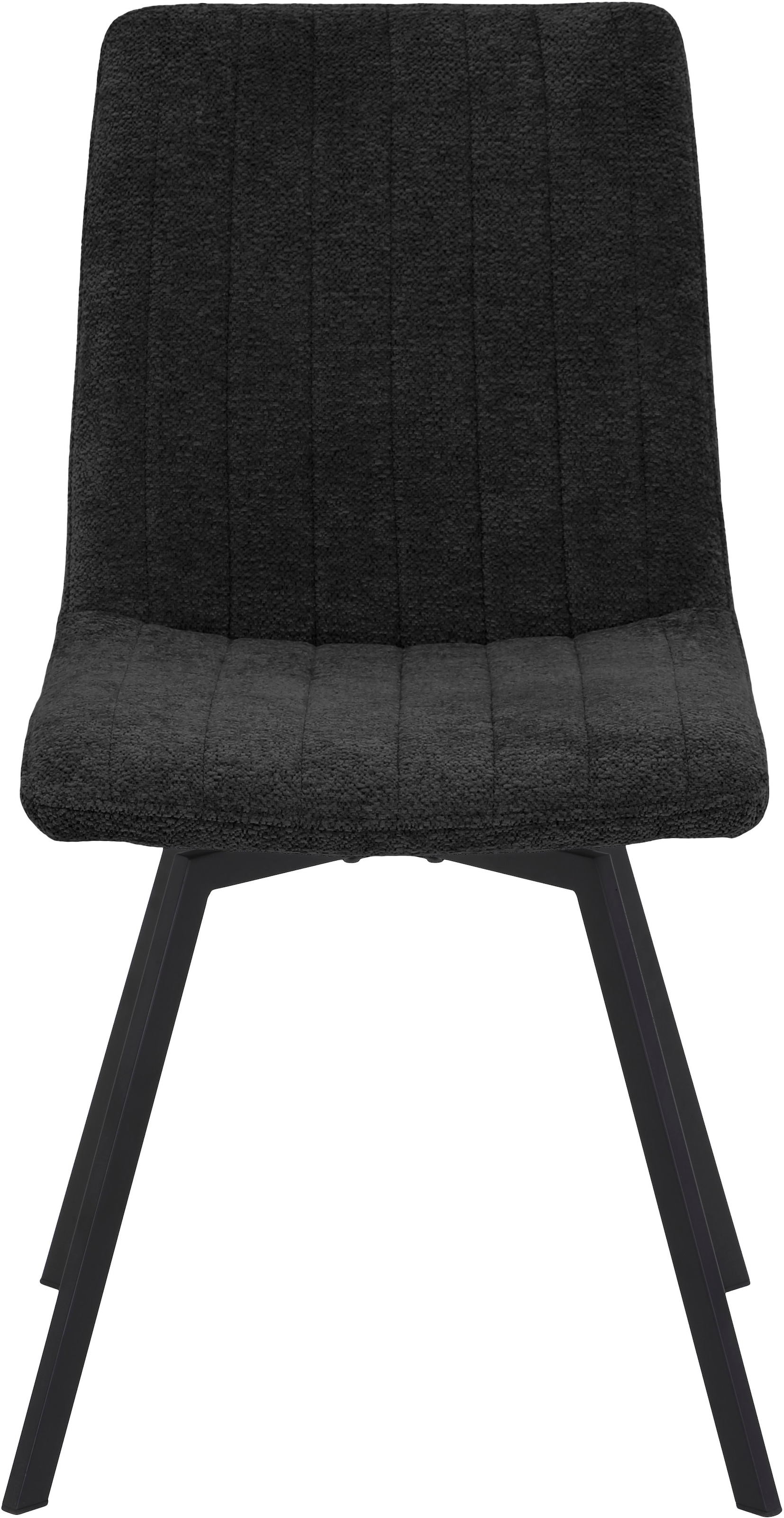 HELA Essgruppe »SAAR«, (6 tlg.), Tisch 160-200x90 cm, Einlegeplatte, X-Gestell, Stuhl 360° drehbar