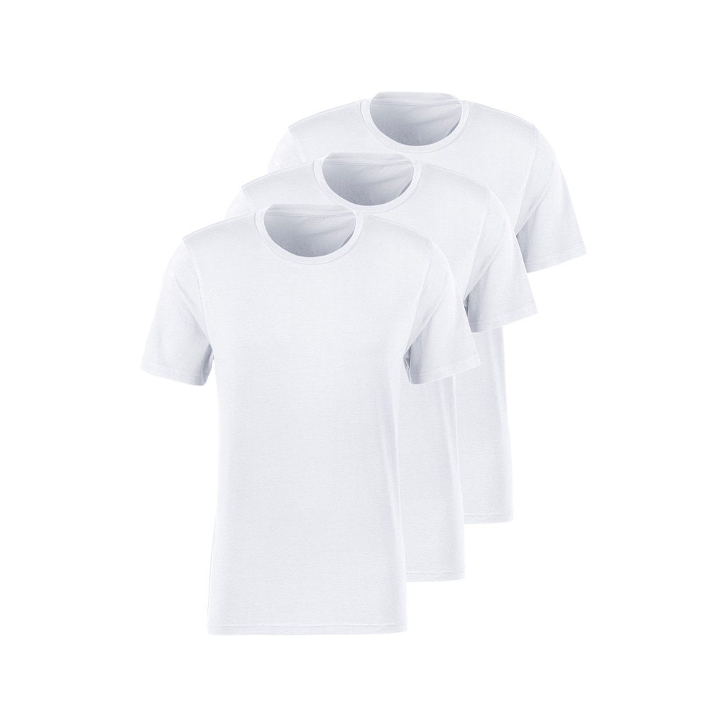 Bruno Banani T-Shirt, (Packung, 3 tlg.), mit Rundhals-Ausschnitt