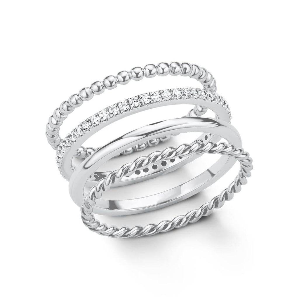 s.Oliver Ring-Set »2015038«, (Set, 4 tlg.)