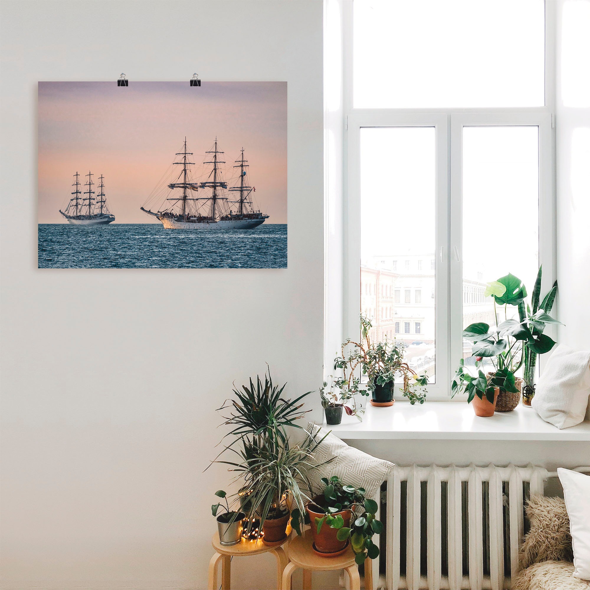 Artland Wandbild »Segelschiffe Hansesail in Rostock«, Boote & Schiffe, (1 St.), als Leinwandbild, Wandaufkleber oder Poster in versch. Größen