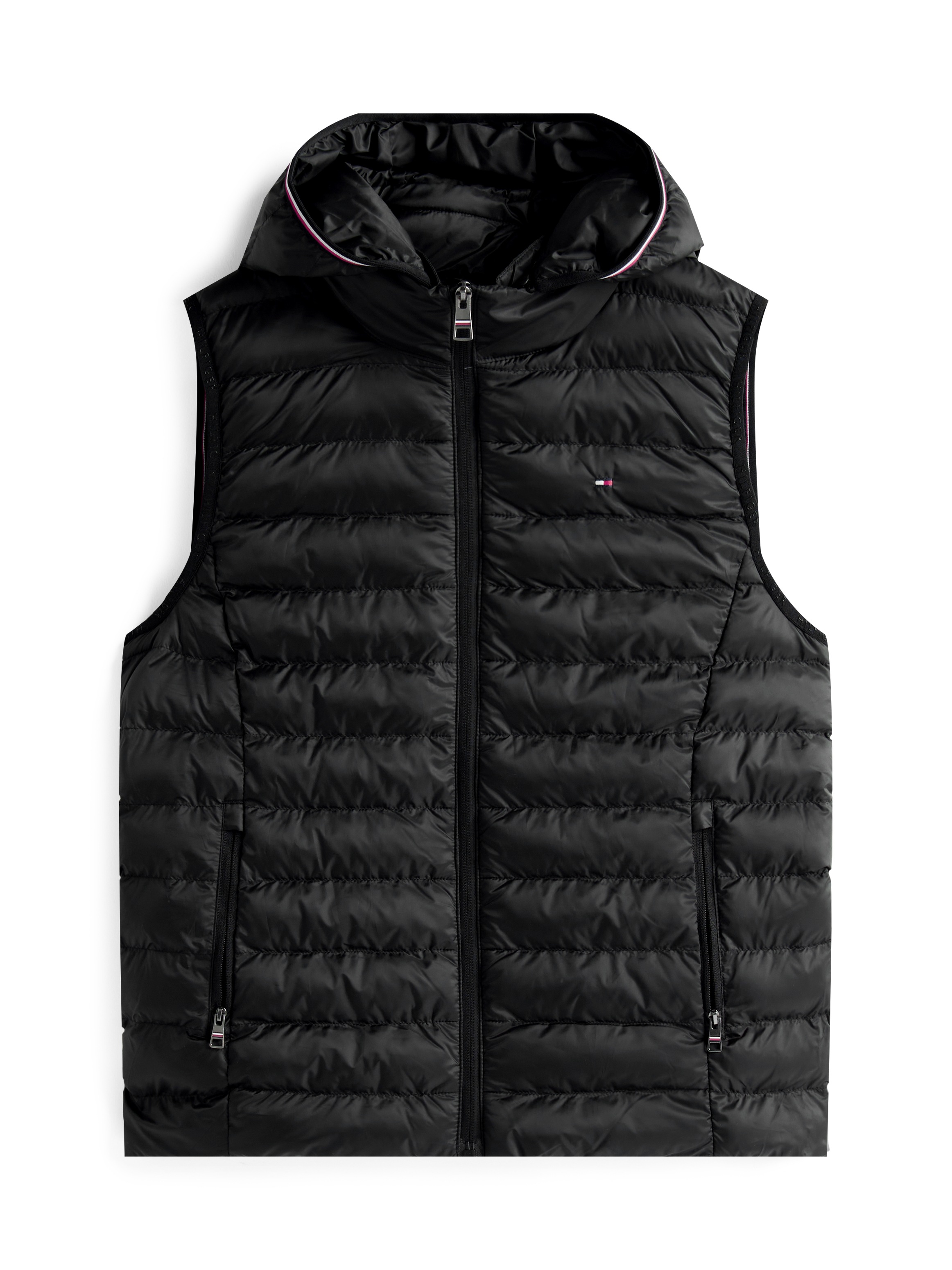 Tommy Hilfiger Steppweste »LW PADDED GLOBAL STRIPE VEST« Global Serie TH WOMEN,  abnehmbare Kapuze, Übergangsweste