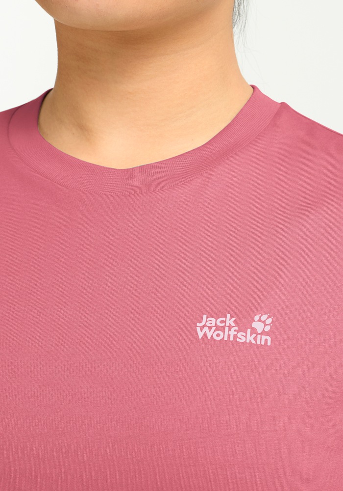 Jack Wolfskin T-Shirt »ESSENTIAL T W« Kurzarm, mit Rundhalsausschnitt, aus Baumwoll-Jersey