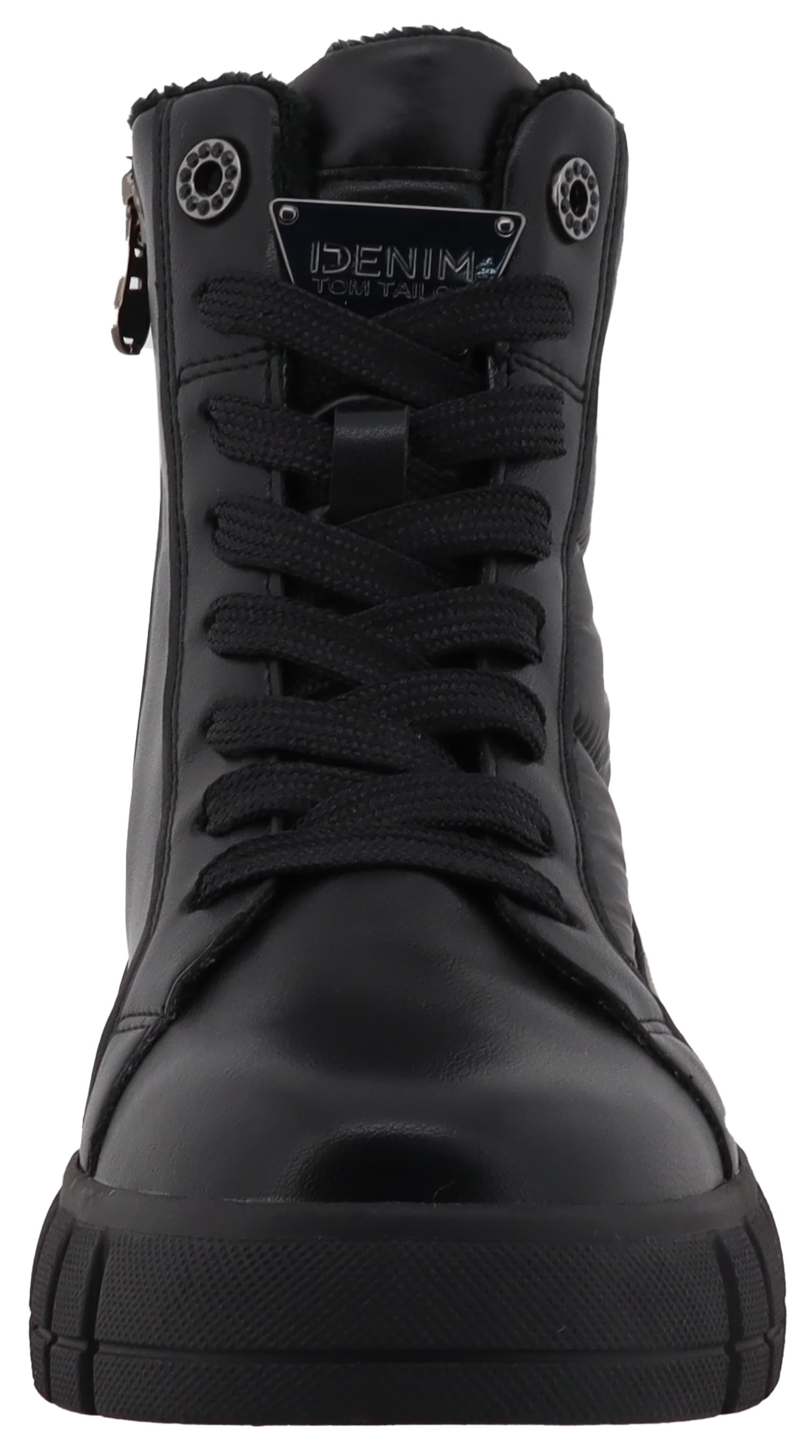 TOM TAILOR Schnürboots, Keilstiefelette, Plateauboots mit Reißverschluss