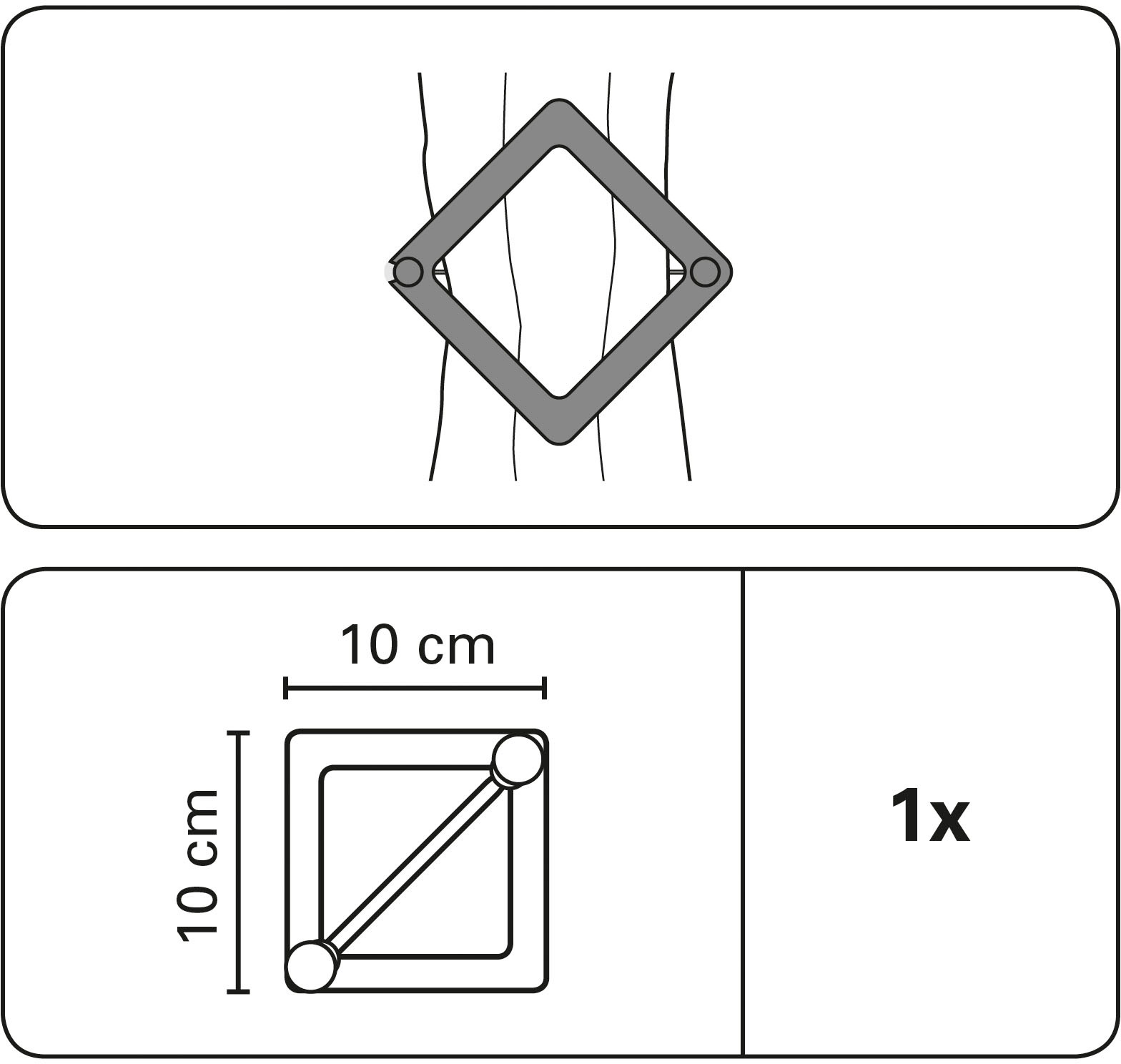 GARDINIA Dekoklammer »Dekospange Raute«, (1 St.), zur einfachen Befestigung und Dekoration