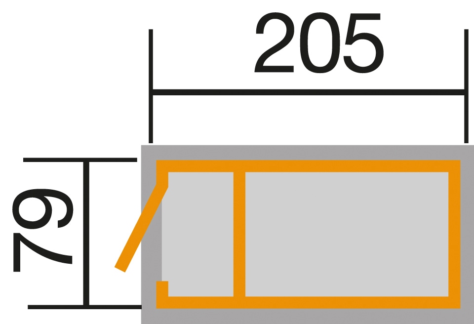 weka Hochbeet, (Set), BxTxH: 205x80x81 cm, mit Anbauschrank