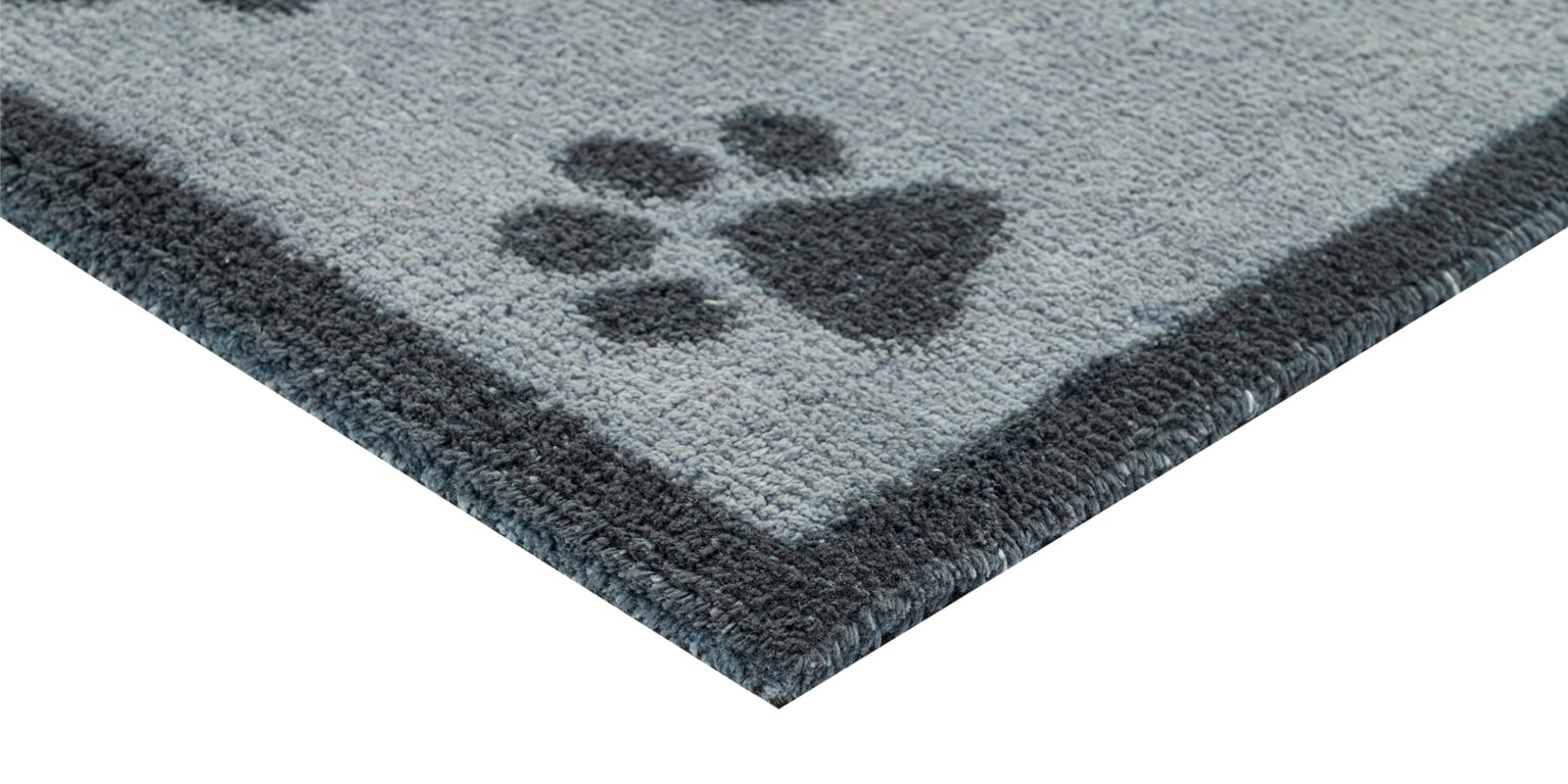 Turtle Mat Fußmatte »Paws Grey«, rechteckig, 9 mm Höhe
