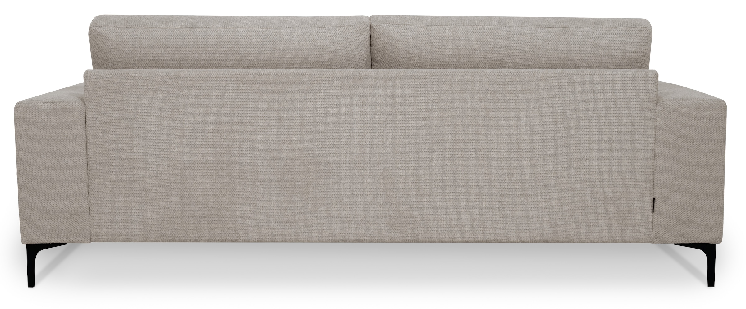 OTTO home 3-Sitzer »Xander« Breite 224 cm, Soft-Touch Chenille, schwarze Metallfüße