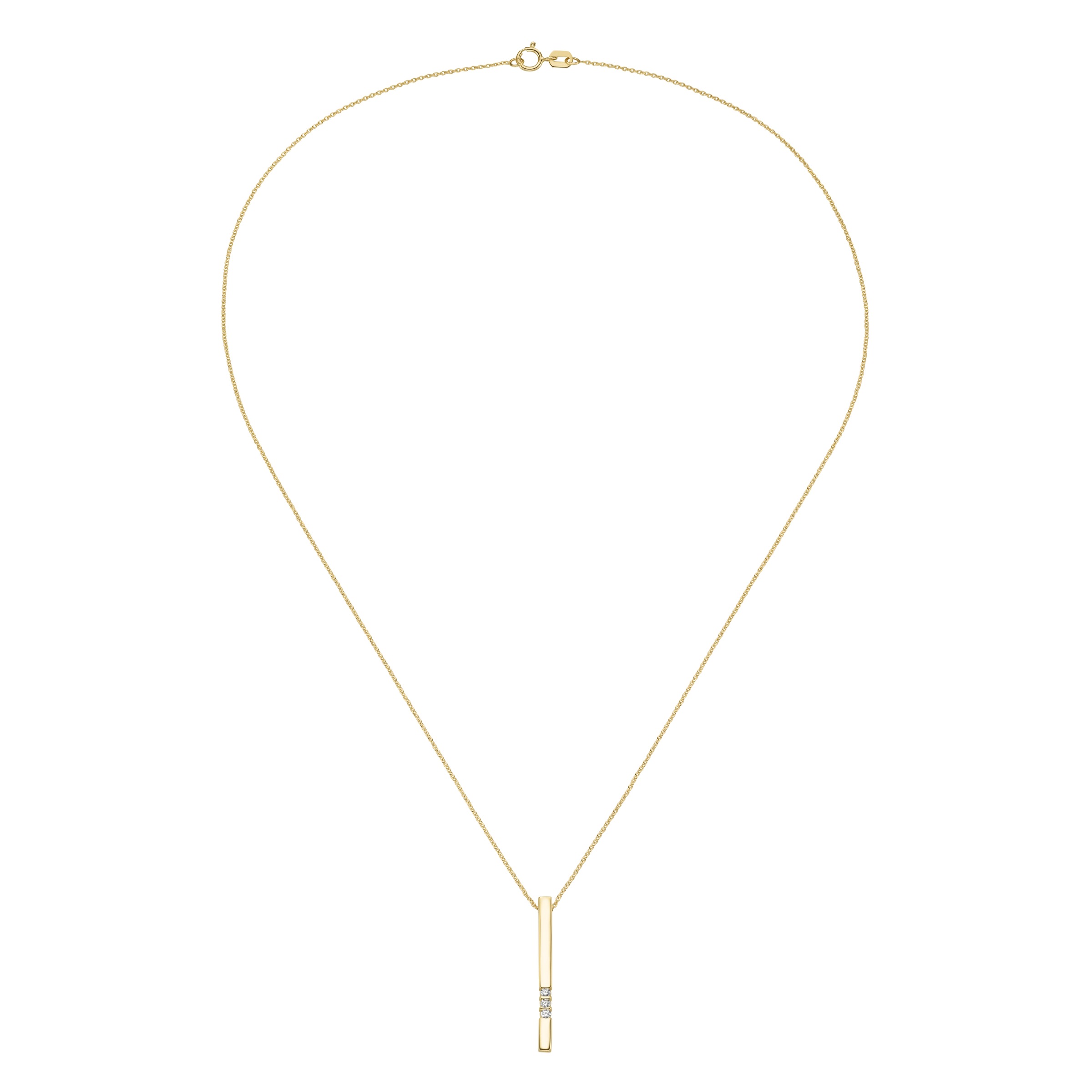 Luigi Merano Kette mit Anhänger »Kette Anhänger mit Zirkonia, Gold 375«