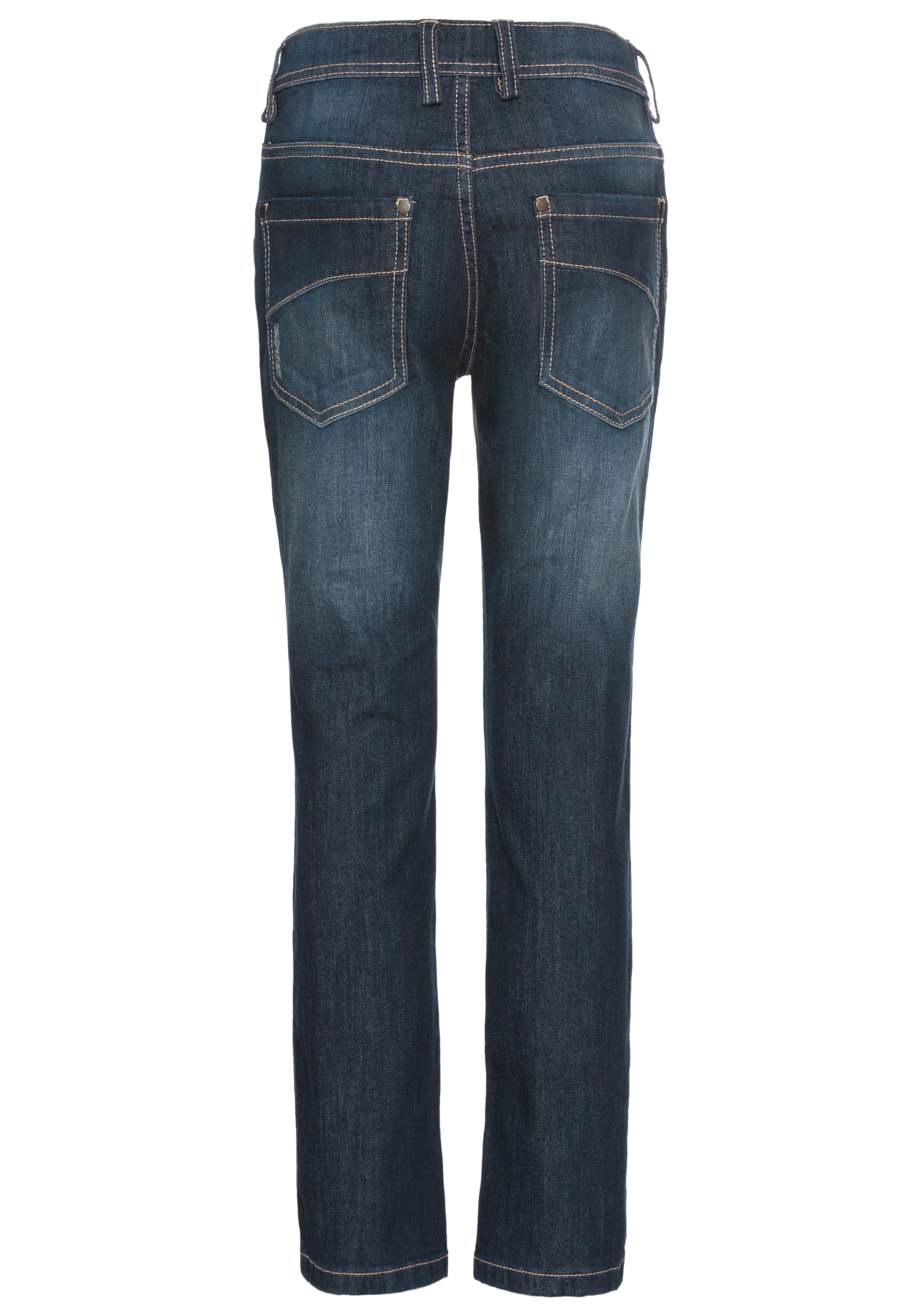 KIDSWORLD Stretch-Jeans », Straight-fit Jeans mit Distroy-Effekten« für Jungen