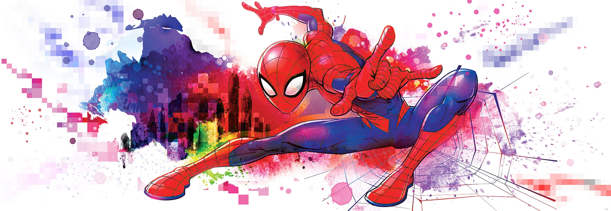 Komar Fototapete »Spider-Man (Breite mit Graffiti 3 online kaufen XXL Garantie x Kleister cm 368x127 Art«, Höhe), inklusive Jahren 