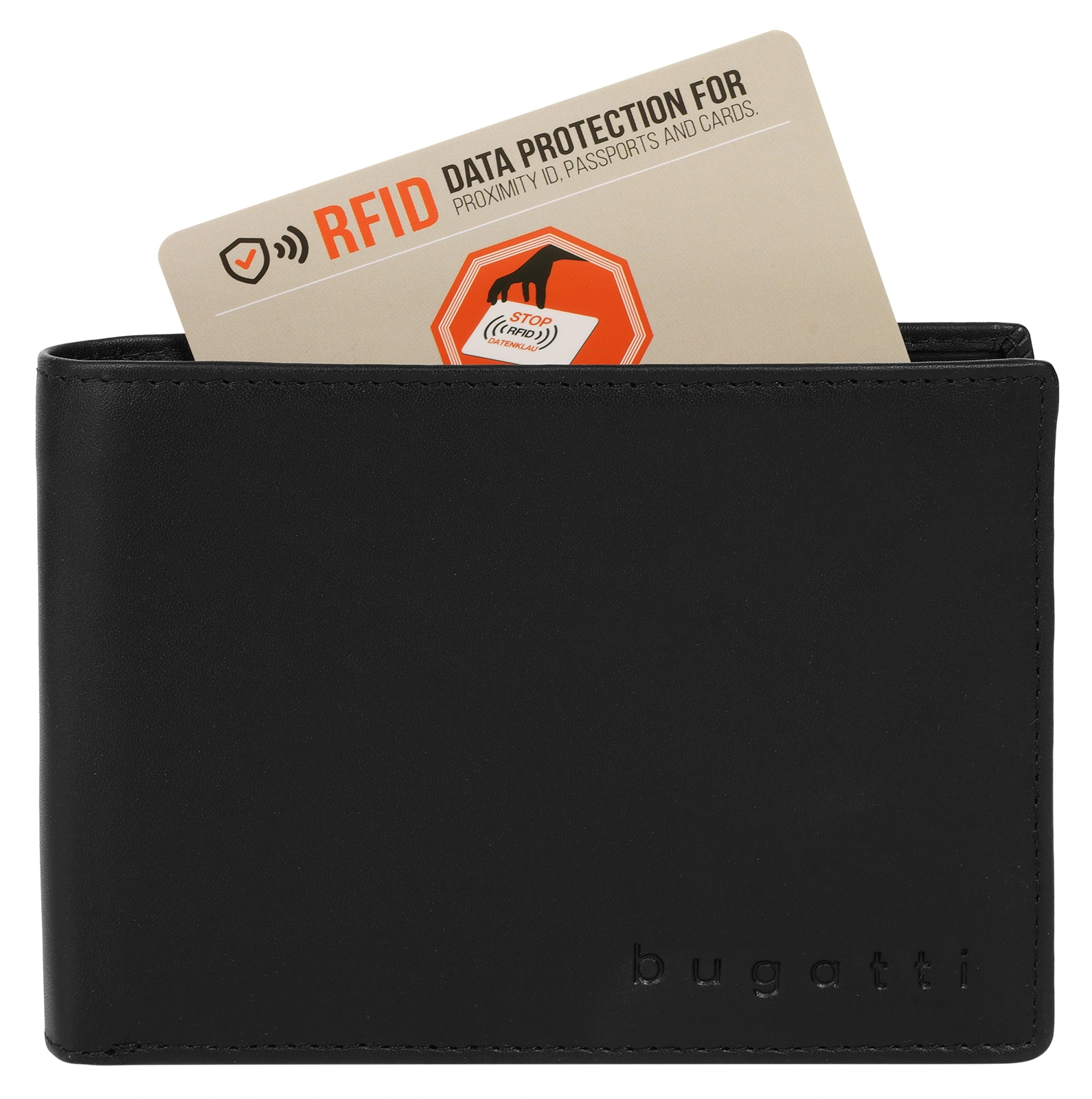 bugatti Geldbörse »SUPER SLIM RFID«, echt Leder