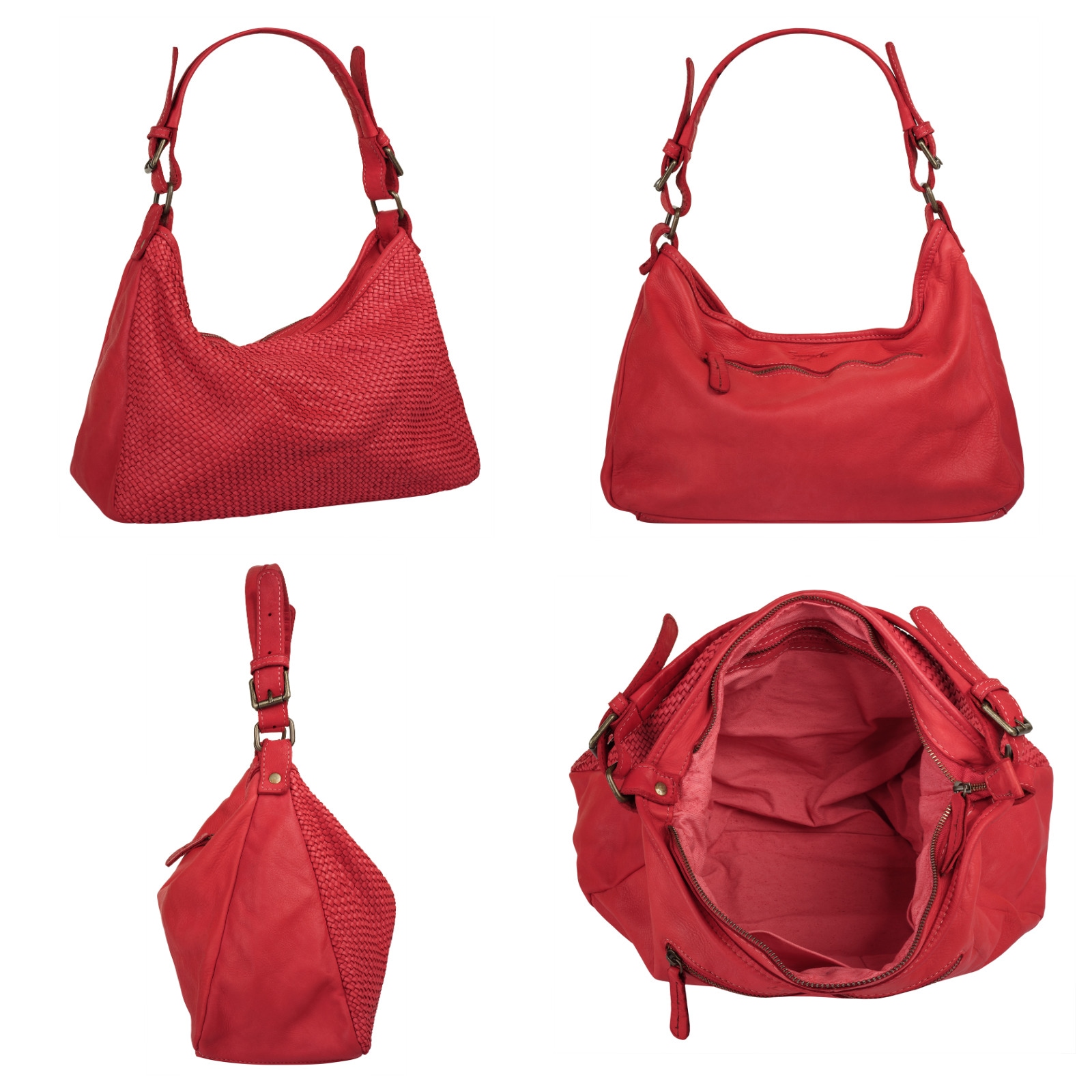 Samantha Look Shopper echt Leder, Made in Italy