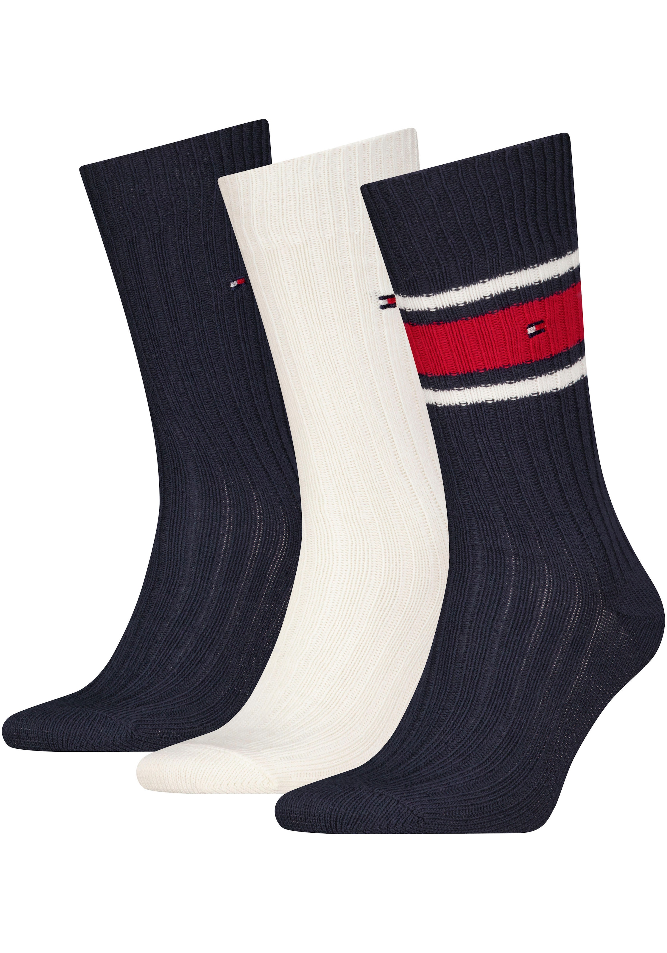 Socken, (3 Paar), mit dezentem Logo