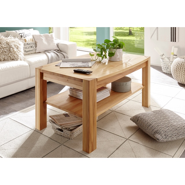 MCA furniture Couchtisch, Couchtisch Massivholz mit Ablage auf Raten  bestellen