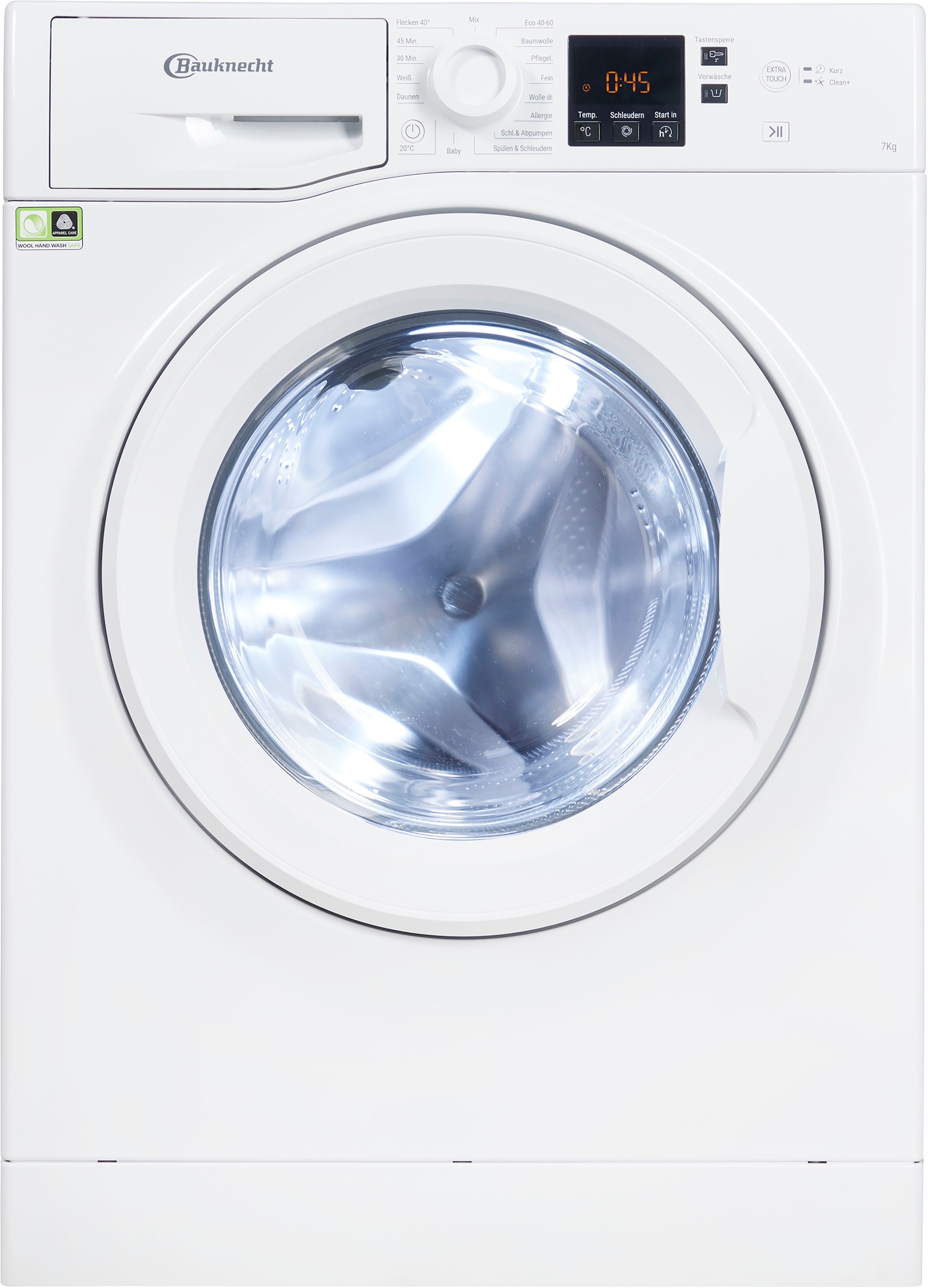 BAUKNECHT Waschmaschine »WBP WBP Jahren 714 mit 7 B, XXL 1400 714 U/min Garantie B«, kg, 3