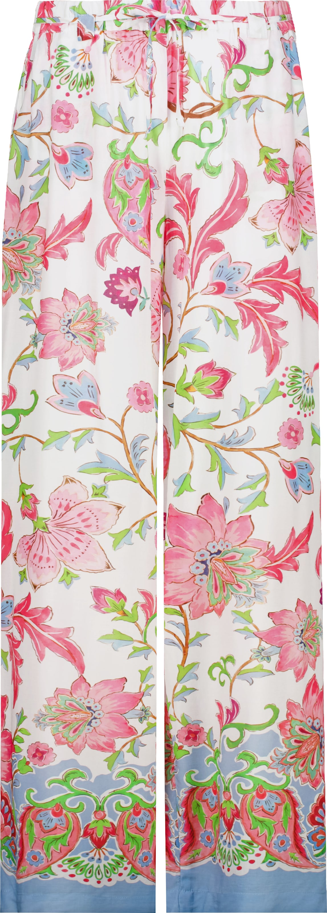 Monari Palazzohose »Hose Pia reg. Blumendruck«  Regular fit mit Blumenmuster