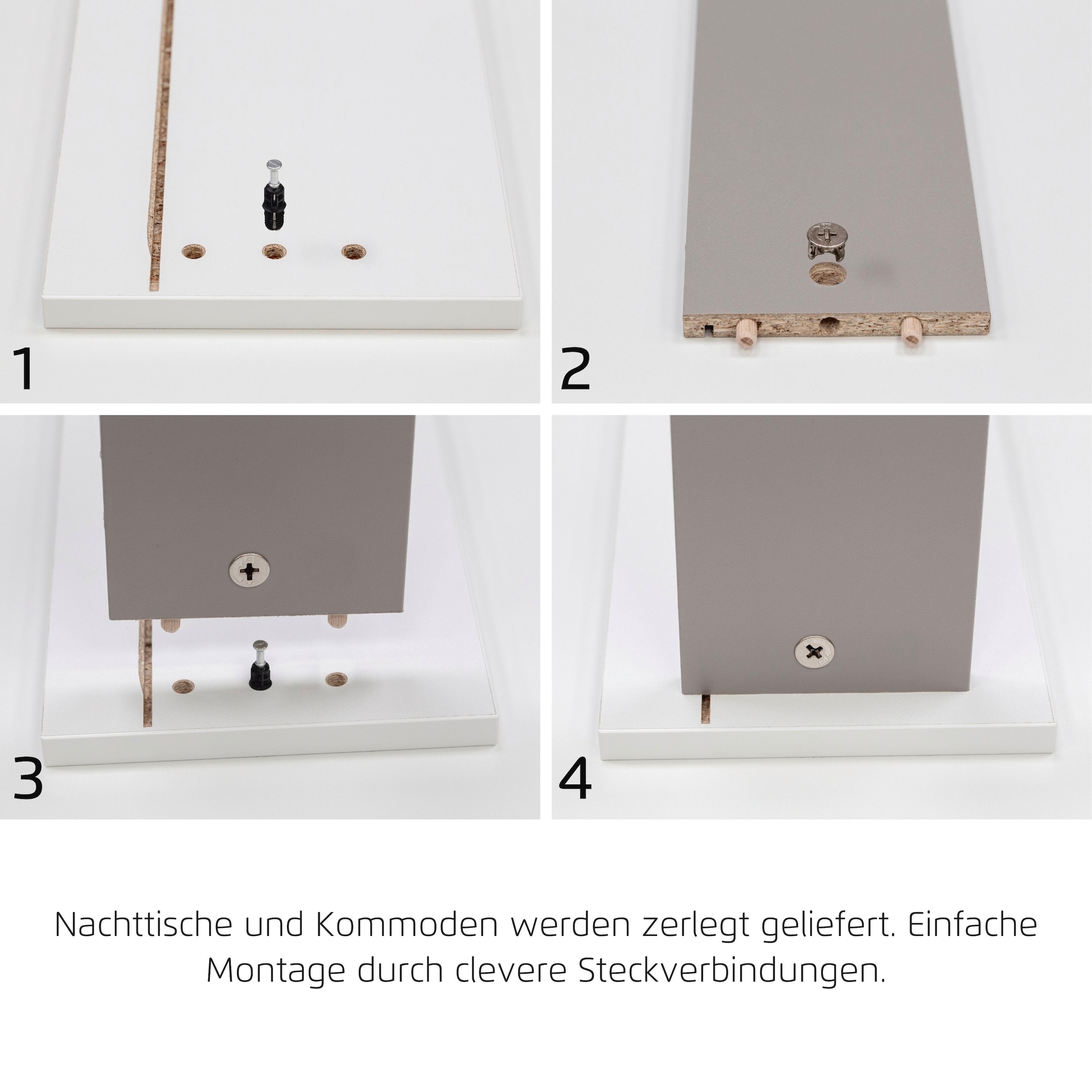 rauch Kombikommode »Sideboard Schubladenkommode CORTONA mit Dekor-Front« Breite 120 cm inkl. Soft-Close-Funktion,  mit 3 Schubladen und 3 verstellbaren Einlegeboden MADE IN GERMANY