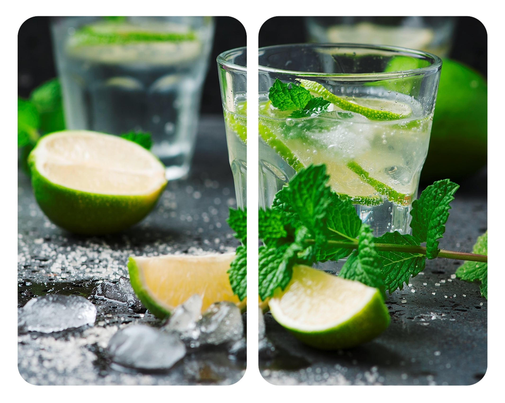 WENKO Herd-Abdeckplatte »Universal Modell Mojito«, (Set, 2 tlg.), Herdabdeckung für alle Herdarten, kratzfest, mit rutschfesten Füßen
