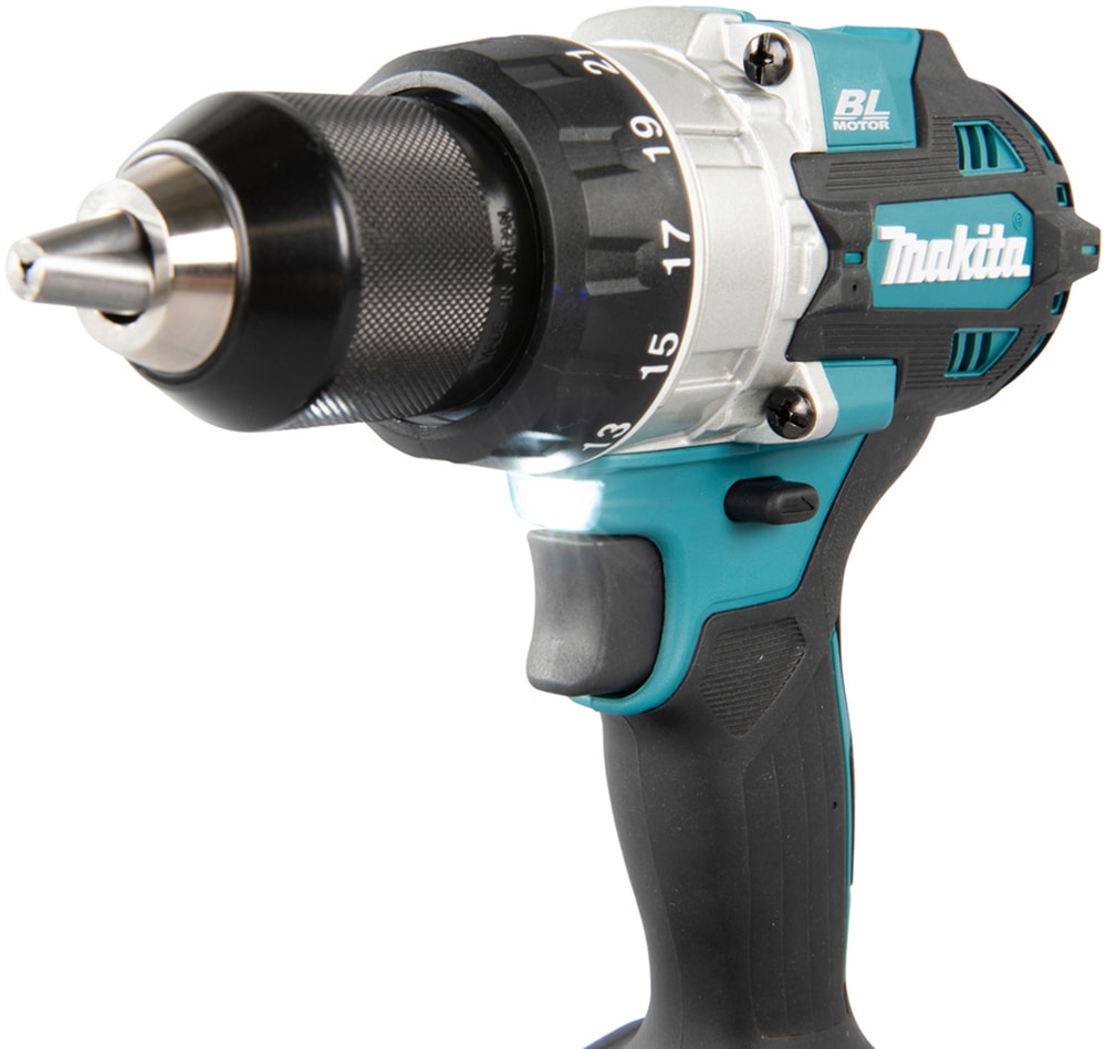 Makita Akku-Schlagbohrschrauber »DHP486RTJ«, (Set), inkl. 2 Akkus 18V / 5,0 Ah und Aufbewahrungskoffer