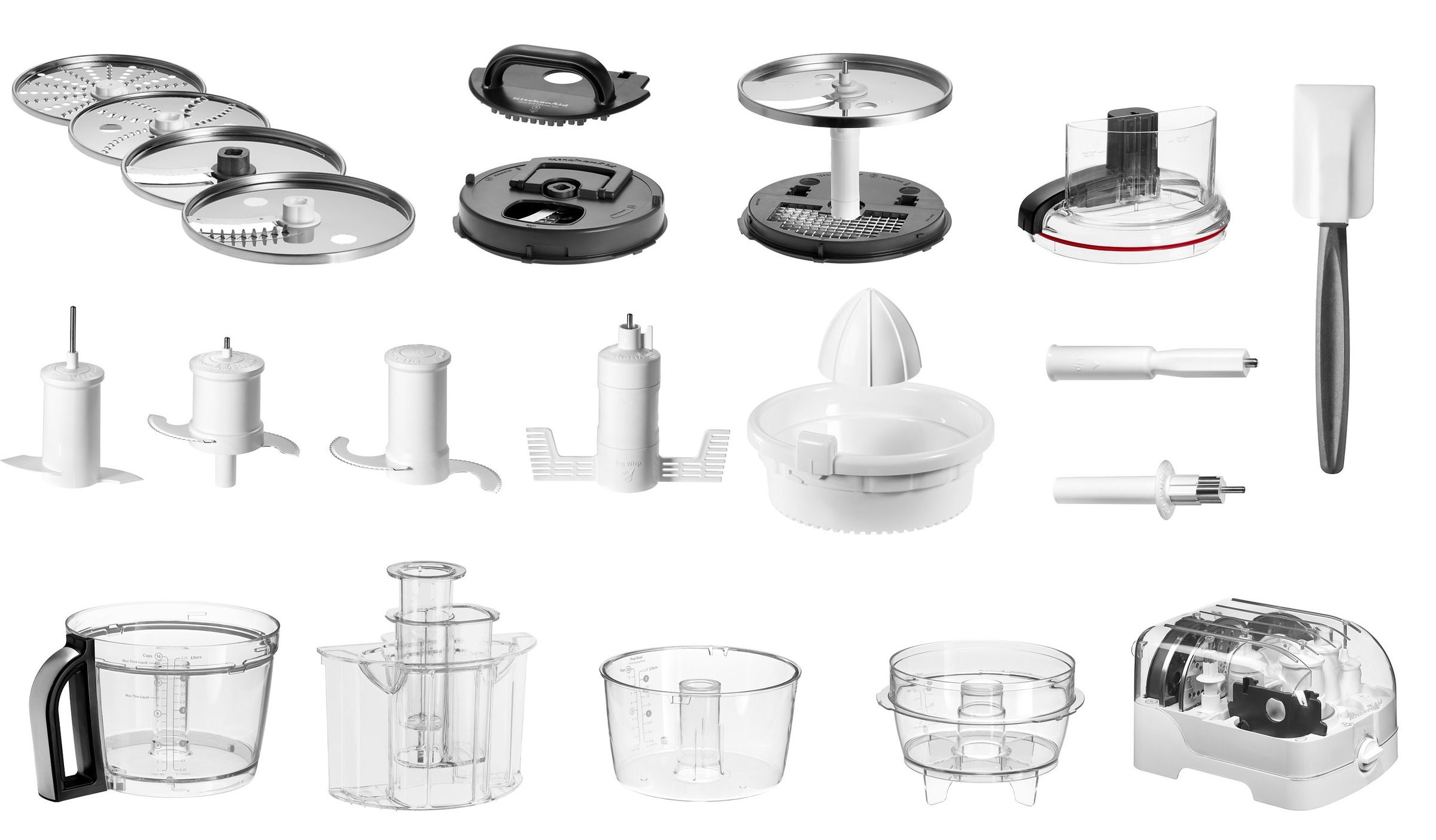 KitchenAid Zerkleinerer »5KFP1644ECA LIEBESAPFEL-ROT«, 650 W, mit umfangreichem Zubehör