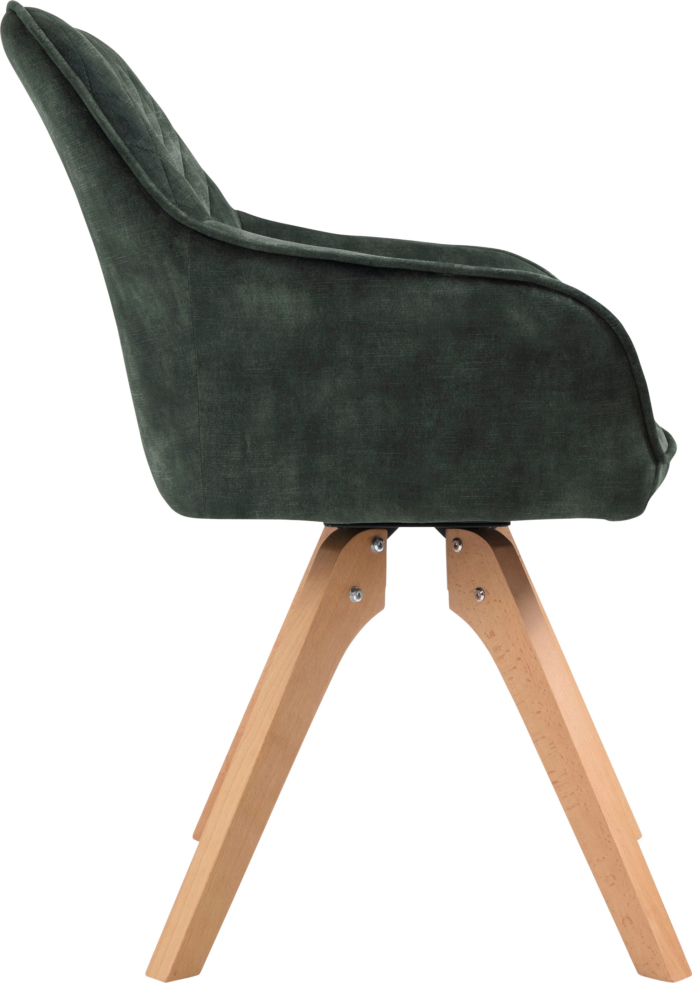 SalesFever Essgruppe »Stilvolle Essgruppe«, 5-teilige Samtverlours-Sitzgruppe, drehbare Stühle, 180cm Tischbreite