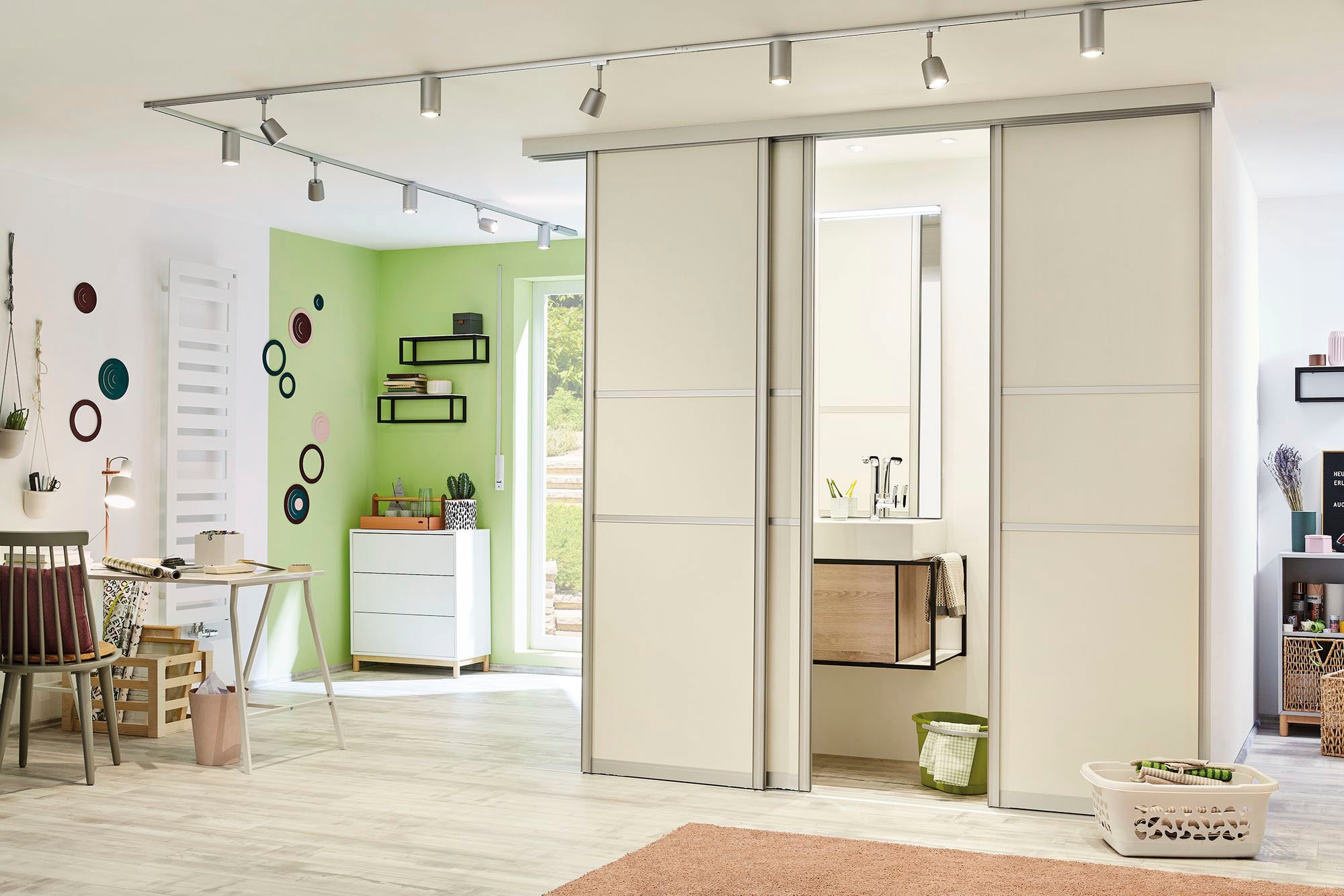 Paulmann Schienensystem-Leuchten »URail Schienenspot Cover GU10 max. 10W 230V Schwarz matt, Chrom« GU10 1 Stk. Einzelspot, dimmbar