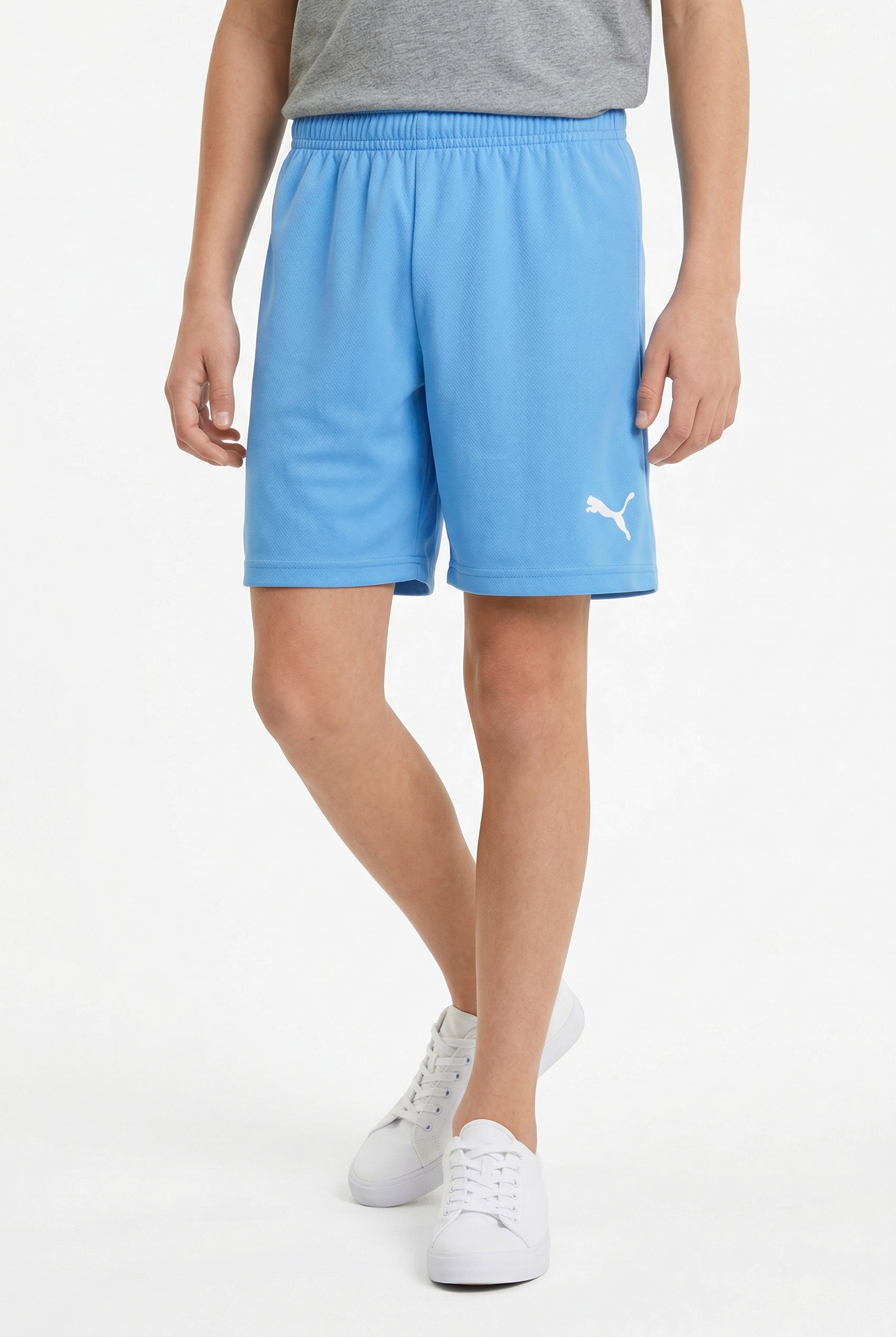PUMA Trainingsshorts »TEAMRISE SHORT JR«  aus Netzmaterial, mit DryCELL Technologie, kniefreier Schnitt