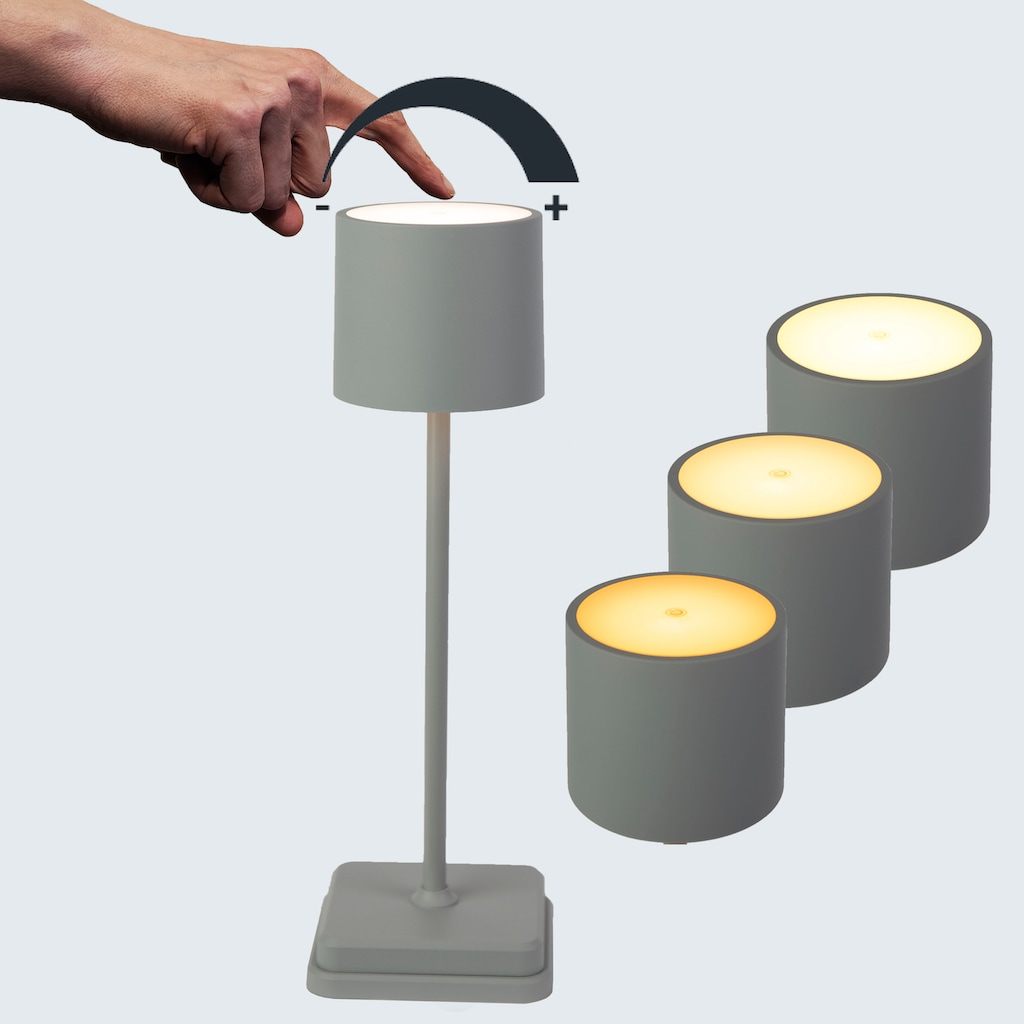 my home LED Tischleuchte »Lenn Mobile-Akku-Tischlampe«, 1 flammig-flammig