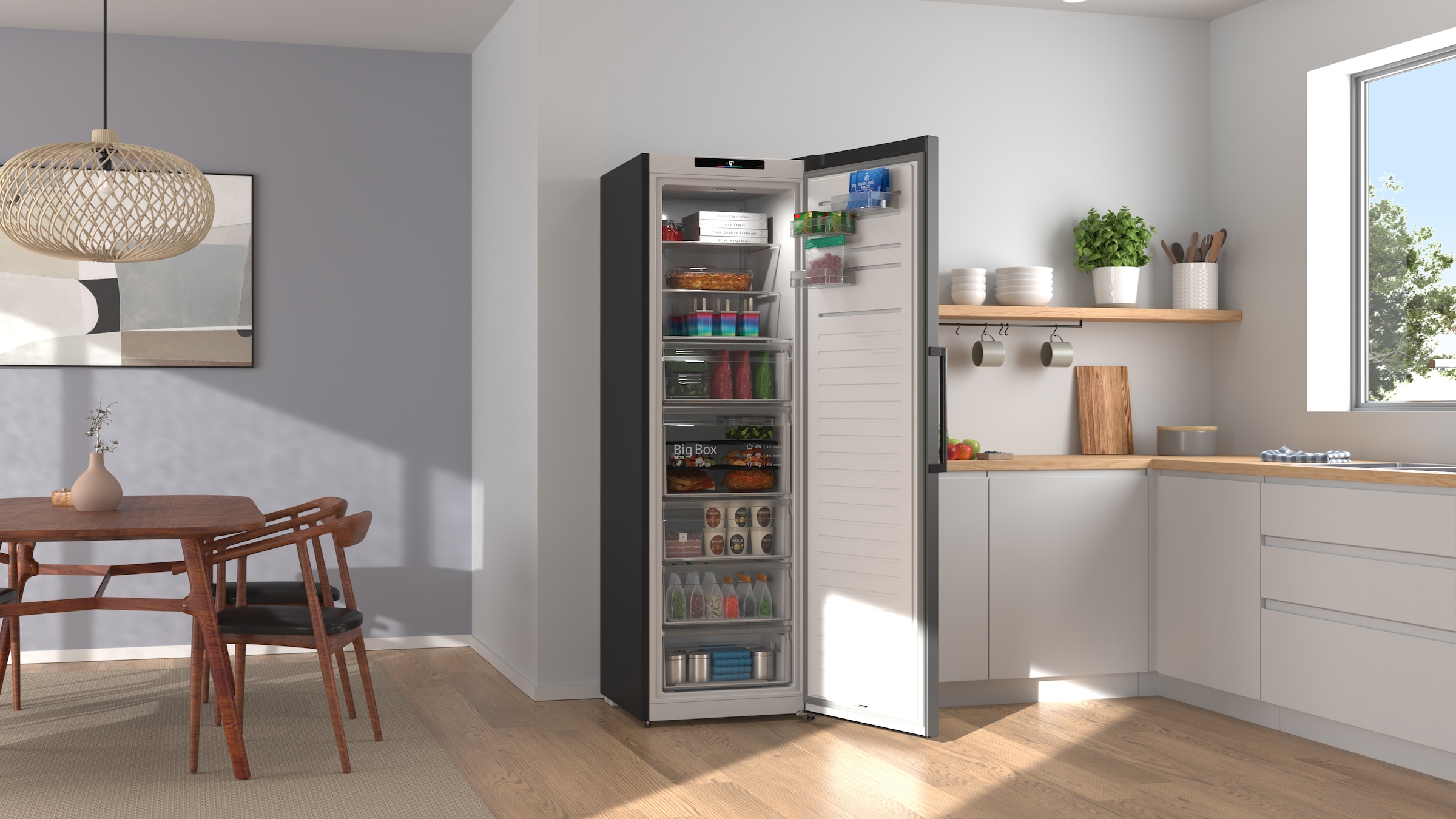 BOSCH Gefrierschrank Serie 4 »GSN36VCCG« 186,2 cm hoch 59,5 cm breit Nie wieder abtauen mit leisem No Frost Gefrierschrank.
