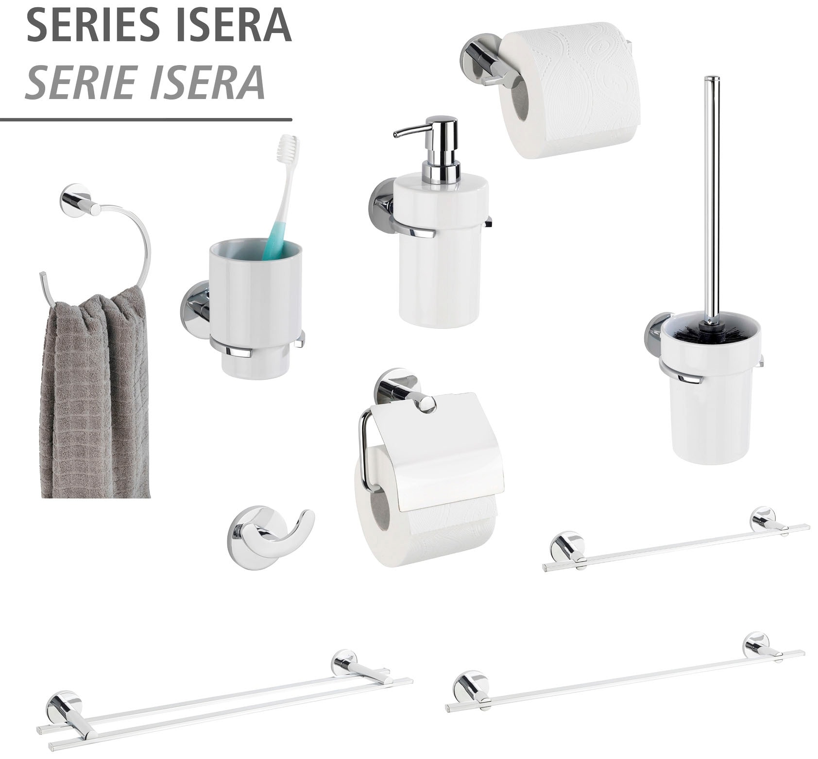 WENKO Handtuchring »UV-Loc® Isera« befestigen ohne Bohren